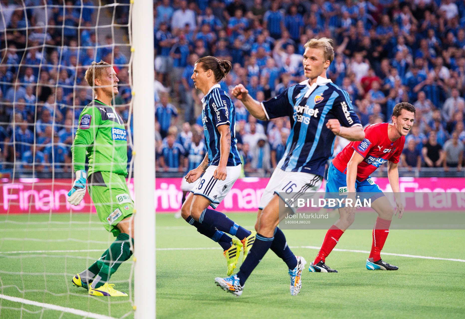 Helsingborgs målvakt Pär Hansson och Jesper Björkman