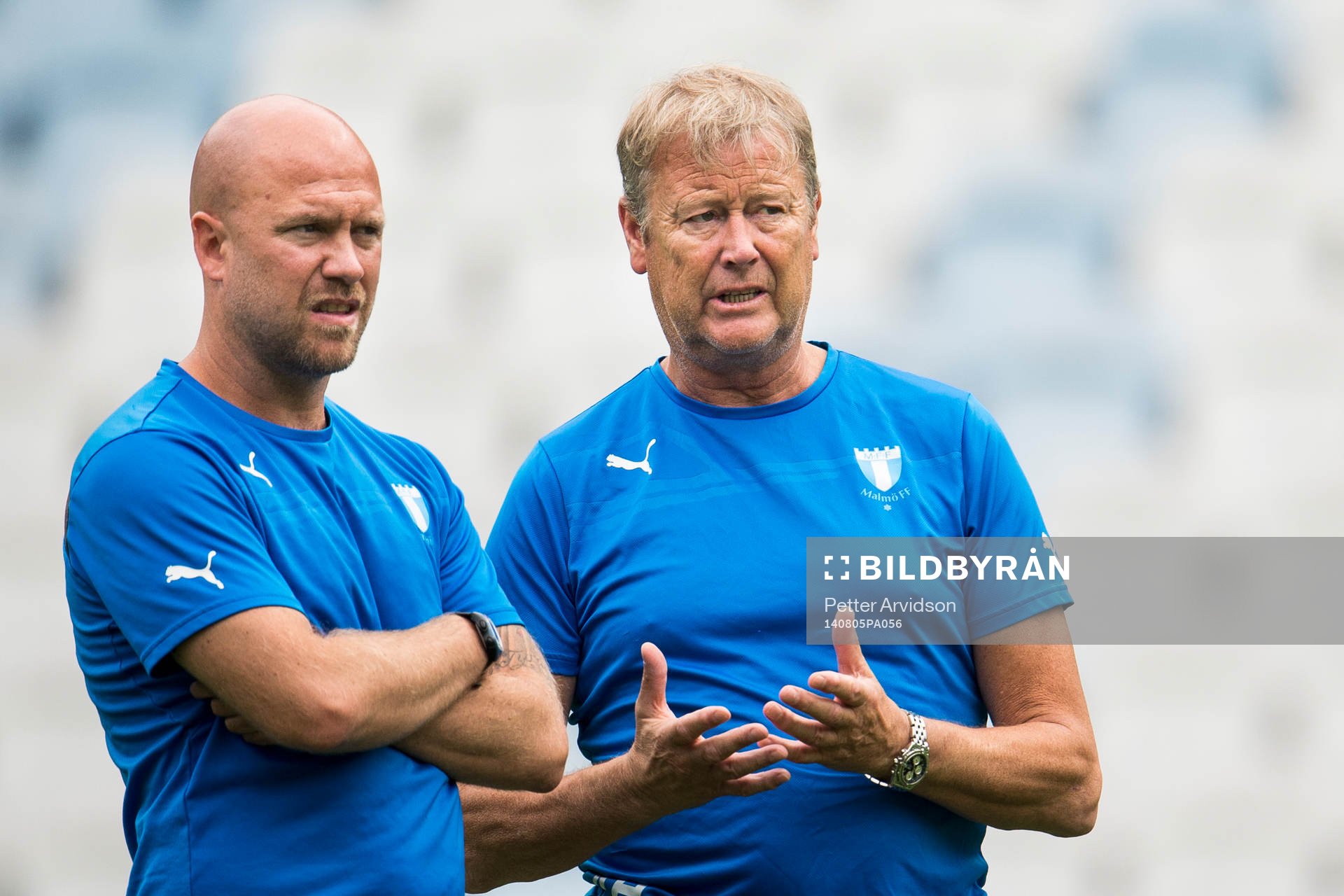 Malmö FFs assisterande tränare Olof Persson och tränare