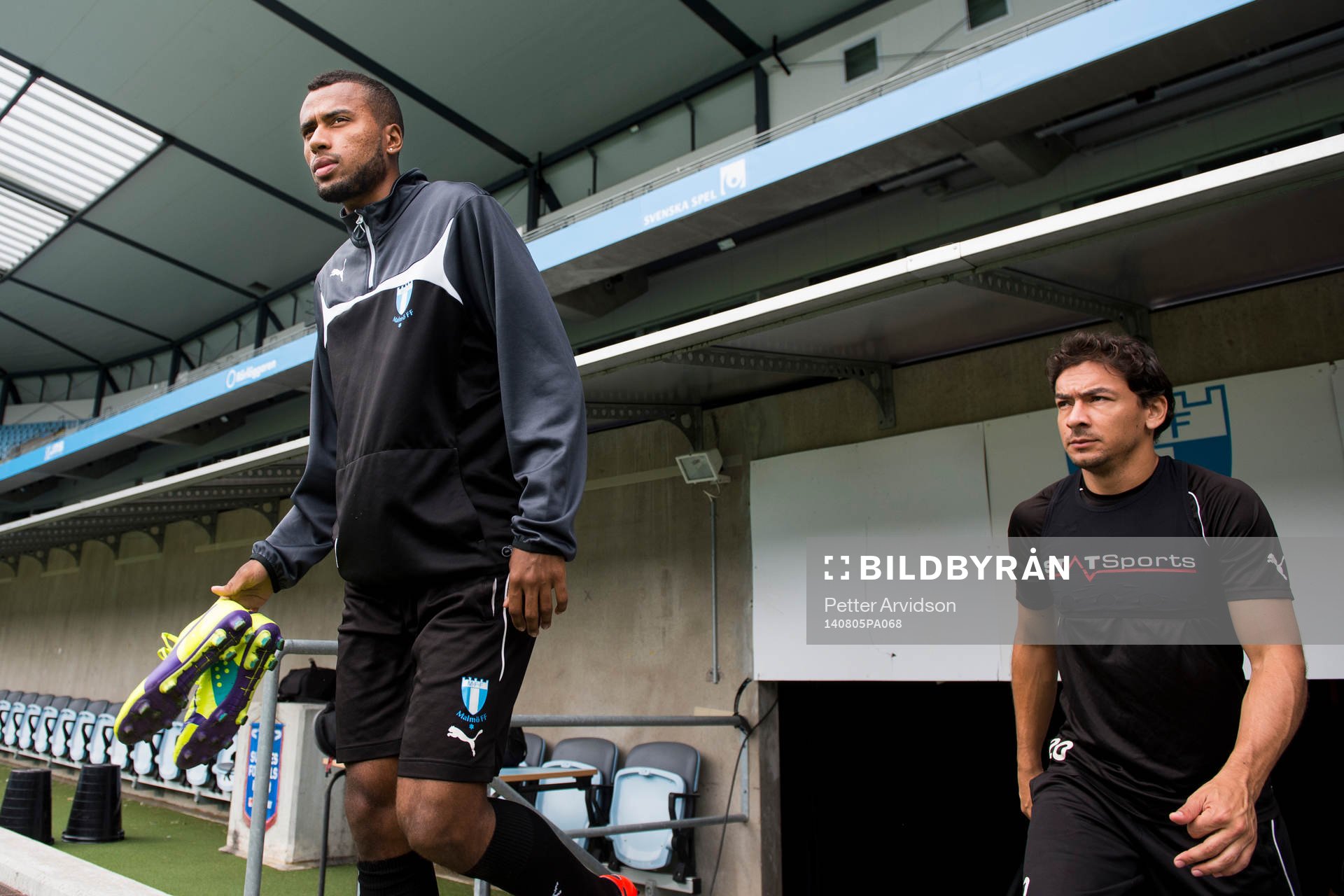 Malmö FFs Isaac Kiese Thelin (tv) och Ricardo Ferreira Da
