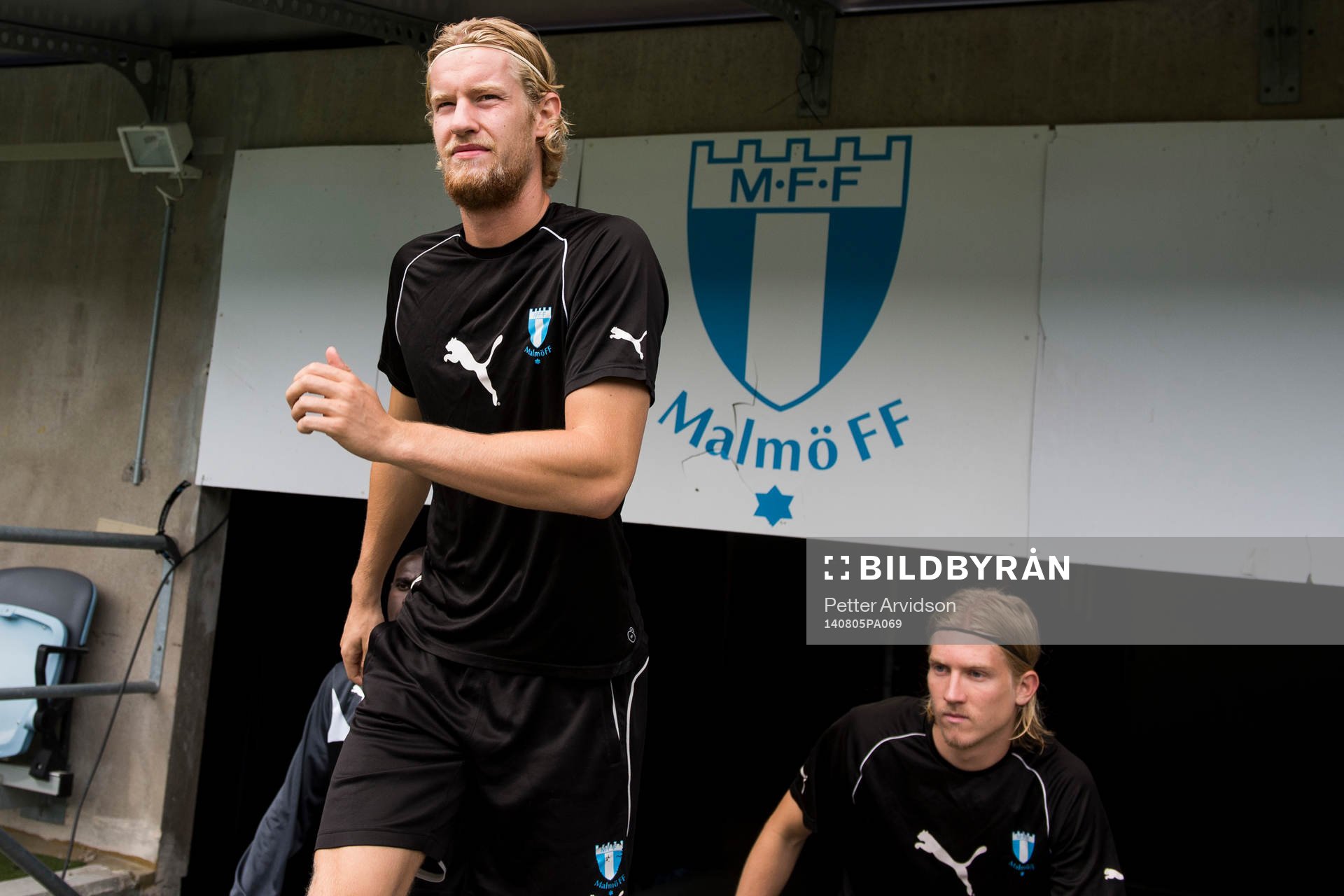 Malmö FFs Filip Helander (tv) och Simon Kroon (th)