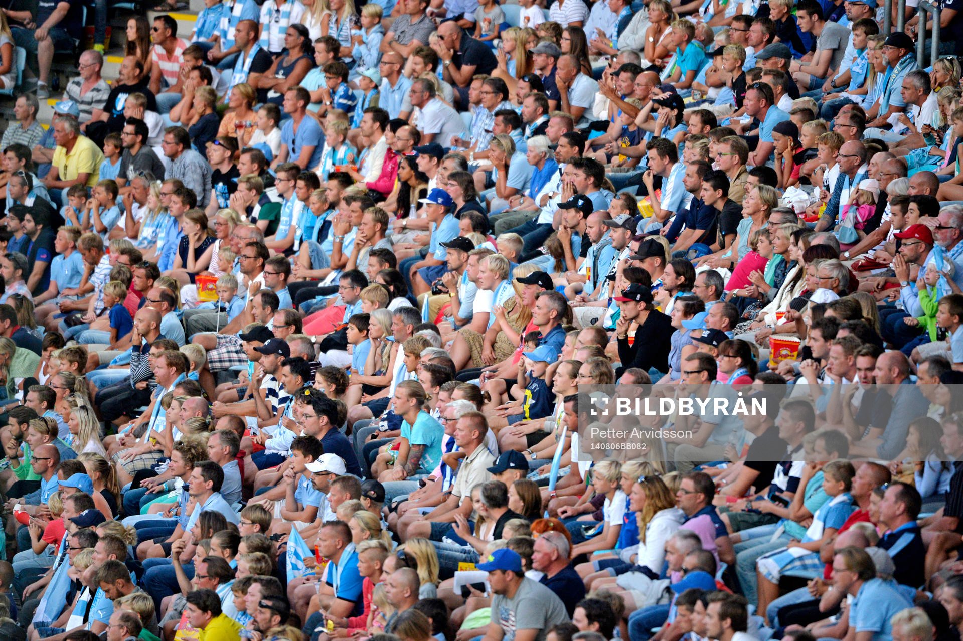 Malmö FFs supportrar på läktaren