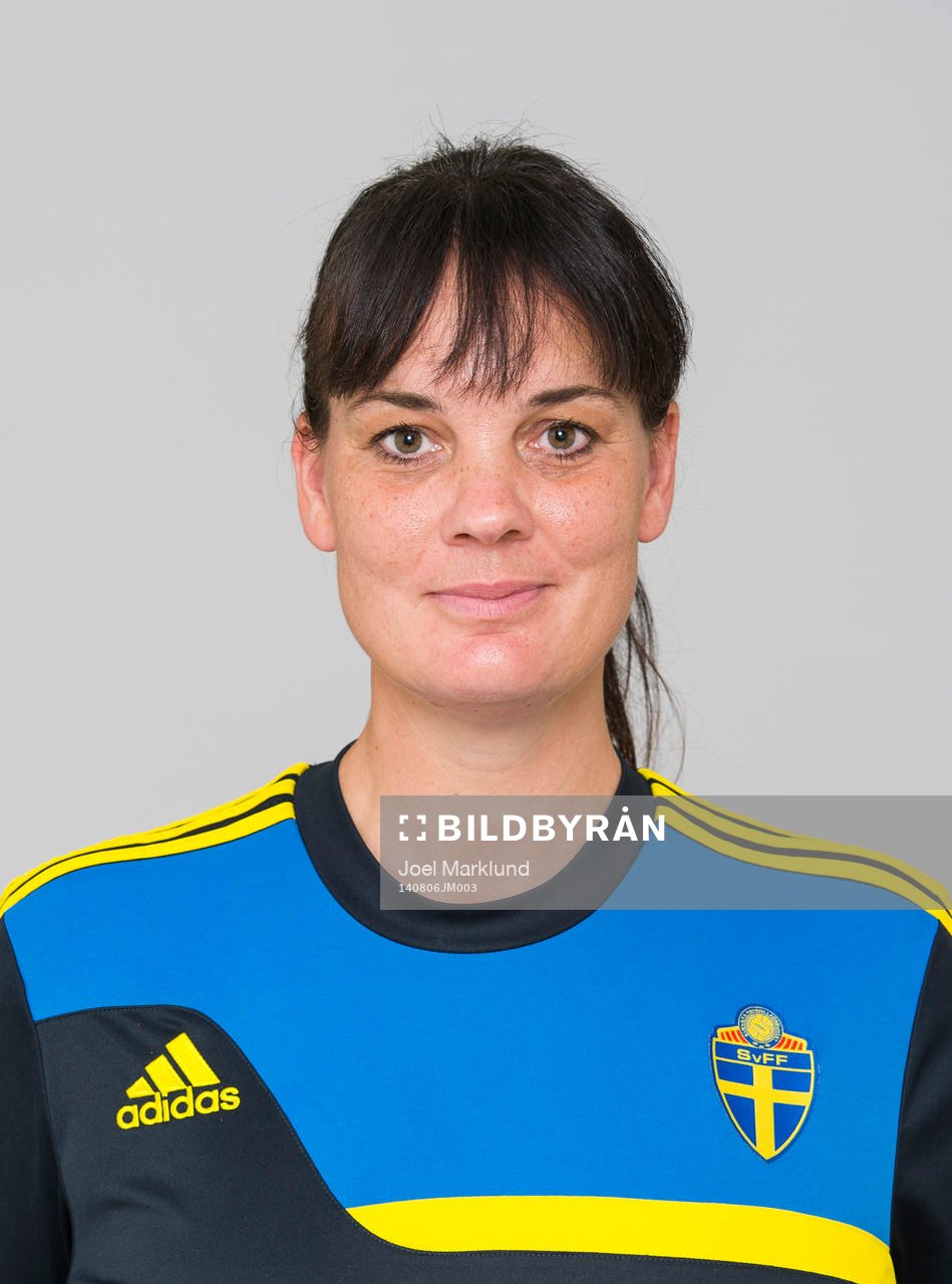 Petra Nilsson, sjukgymnast för F15/99-landslaget i fotboll