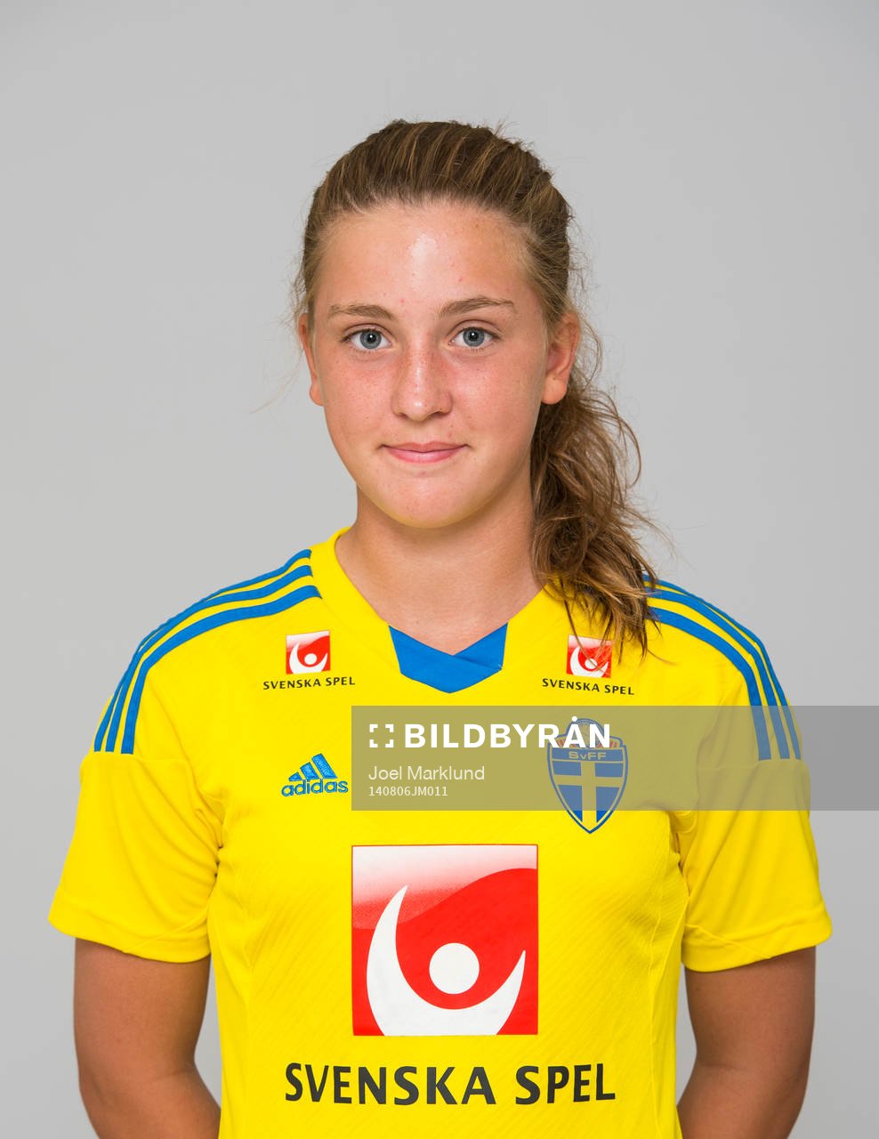 Emma Lindén, spelare i F15/99-landslaget i fotboll