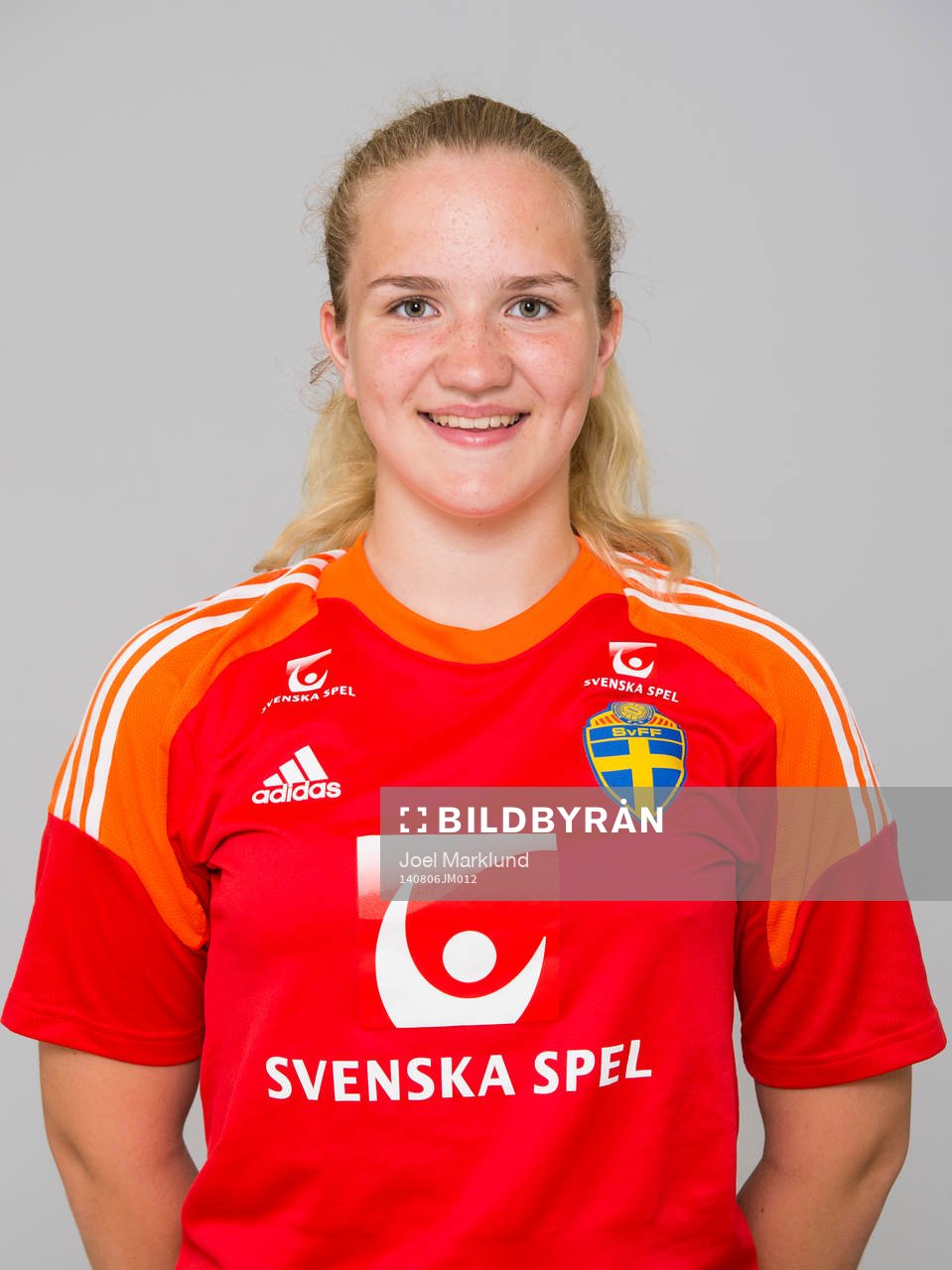 Felicia Grönroos, spelare i F15/99-landslaget i fotboll