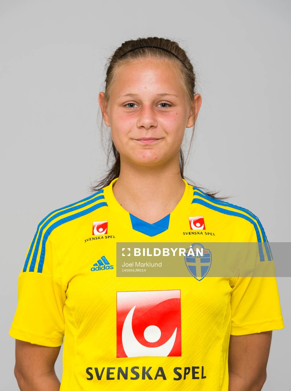Elin Berggren, spelare i F15/99-landslaget i fotboll
