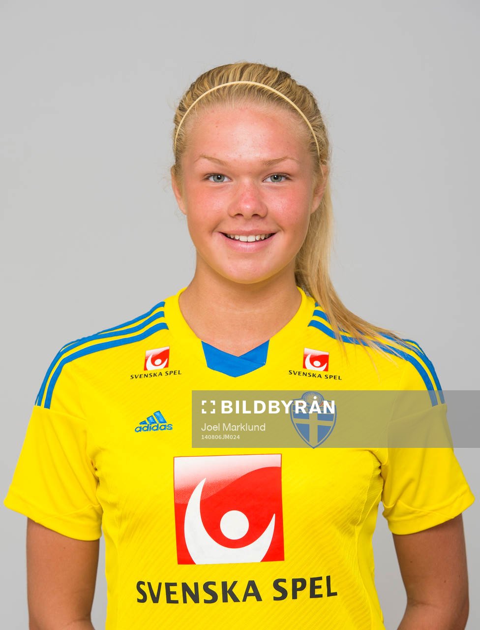 Matilde Abrahamsson, spelare i F15/99-landslaget i fotboll