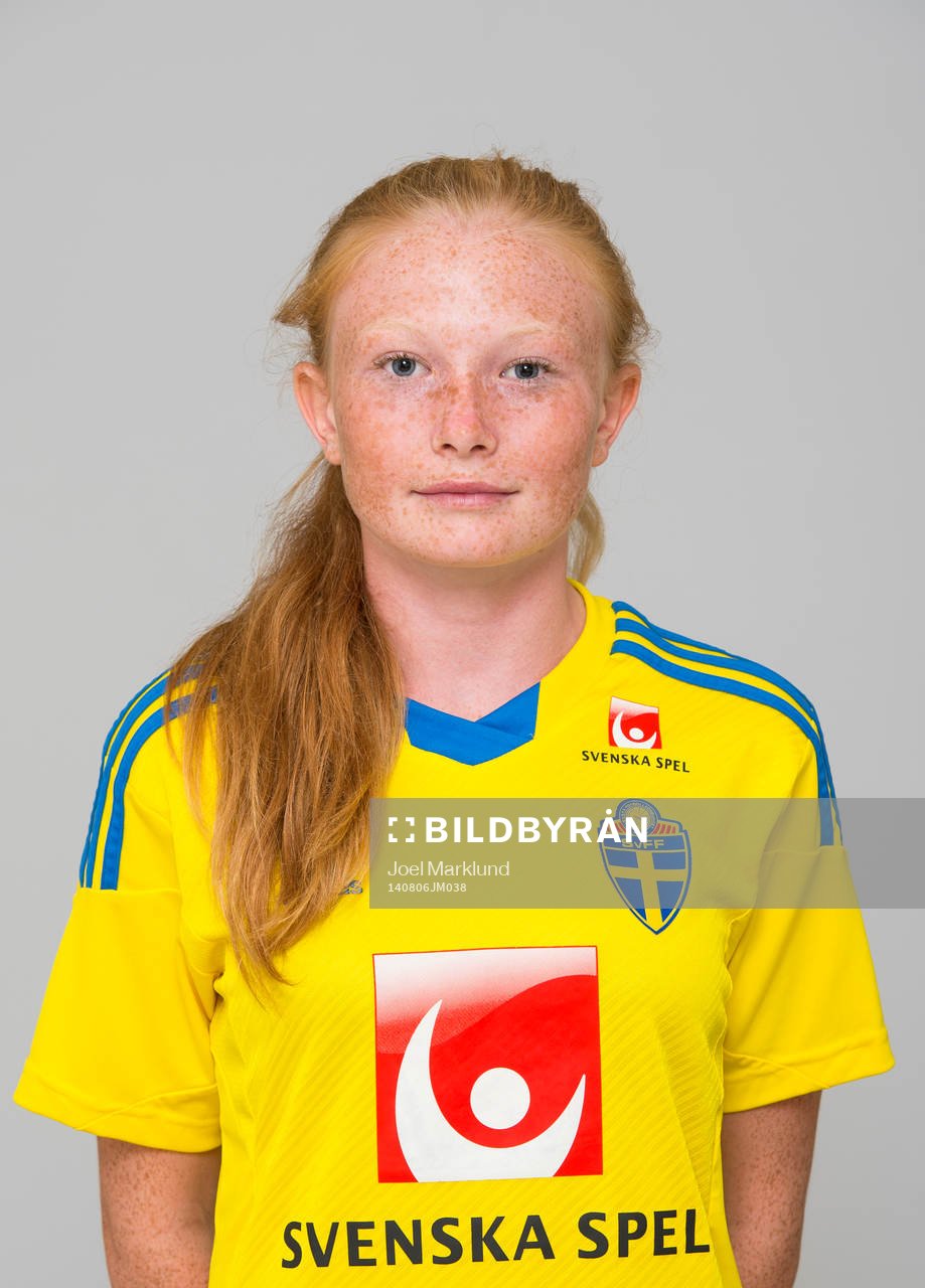 Mathilda Sjöström, spelare i F15/99-landslaget i fotboll