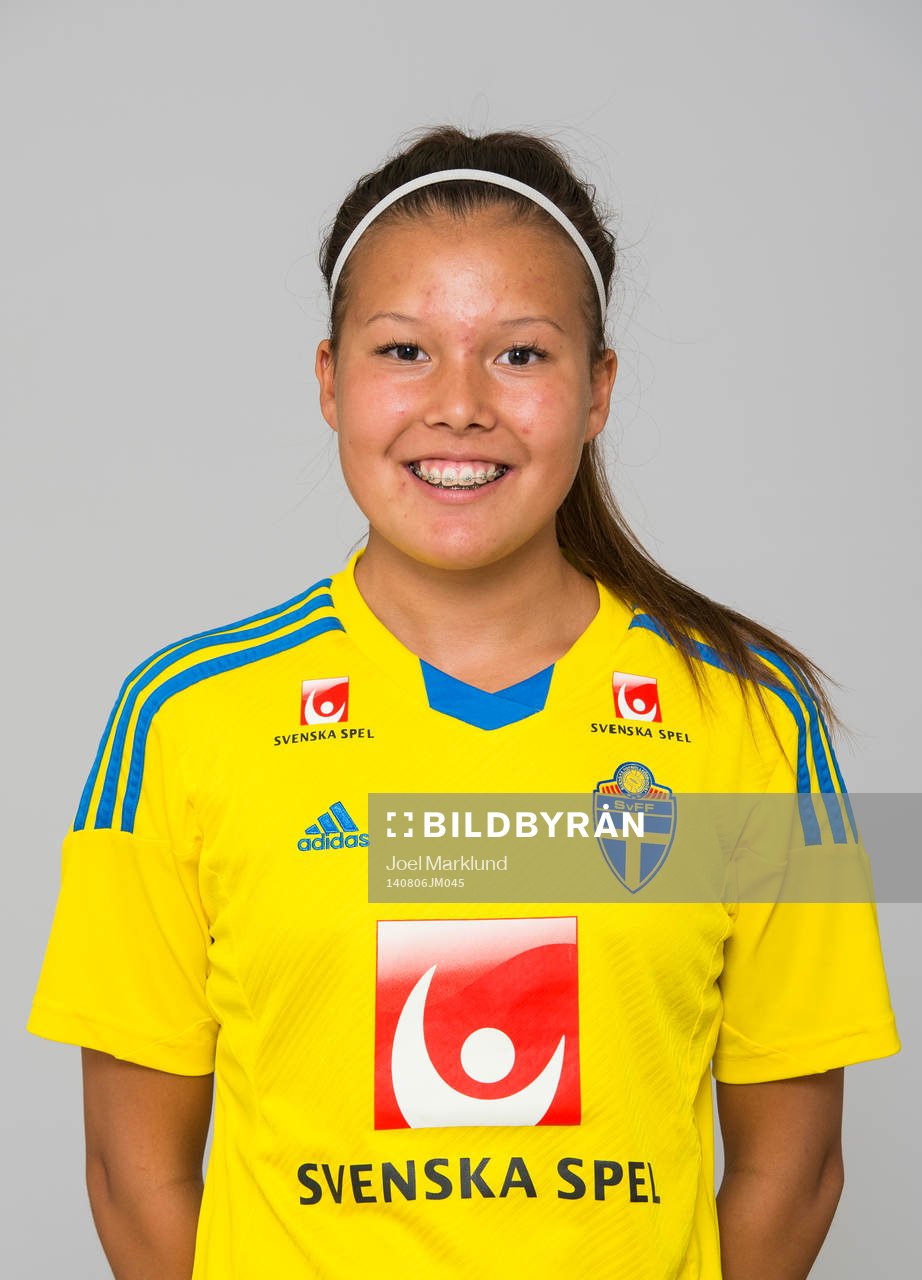 Moa Gregorson, spelare i F15/99-landslaget i fotboll