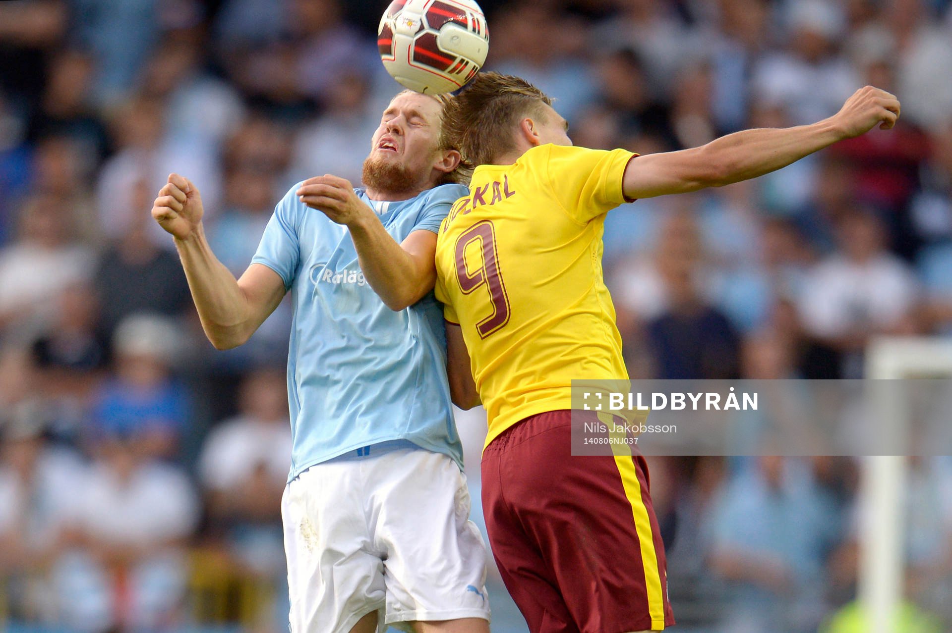 Malmö FFs Filip Helander och Sparta Prags Bořek Dočkal i