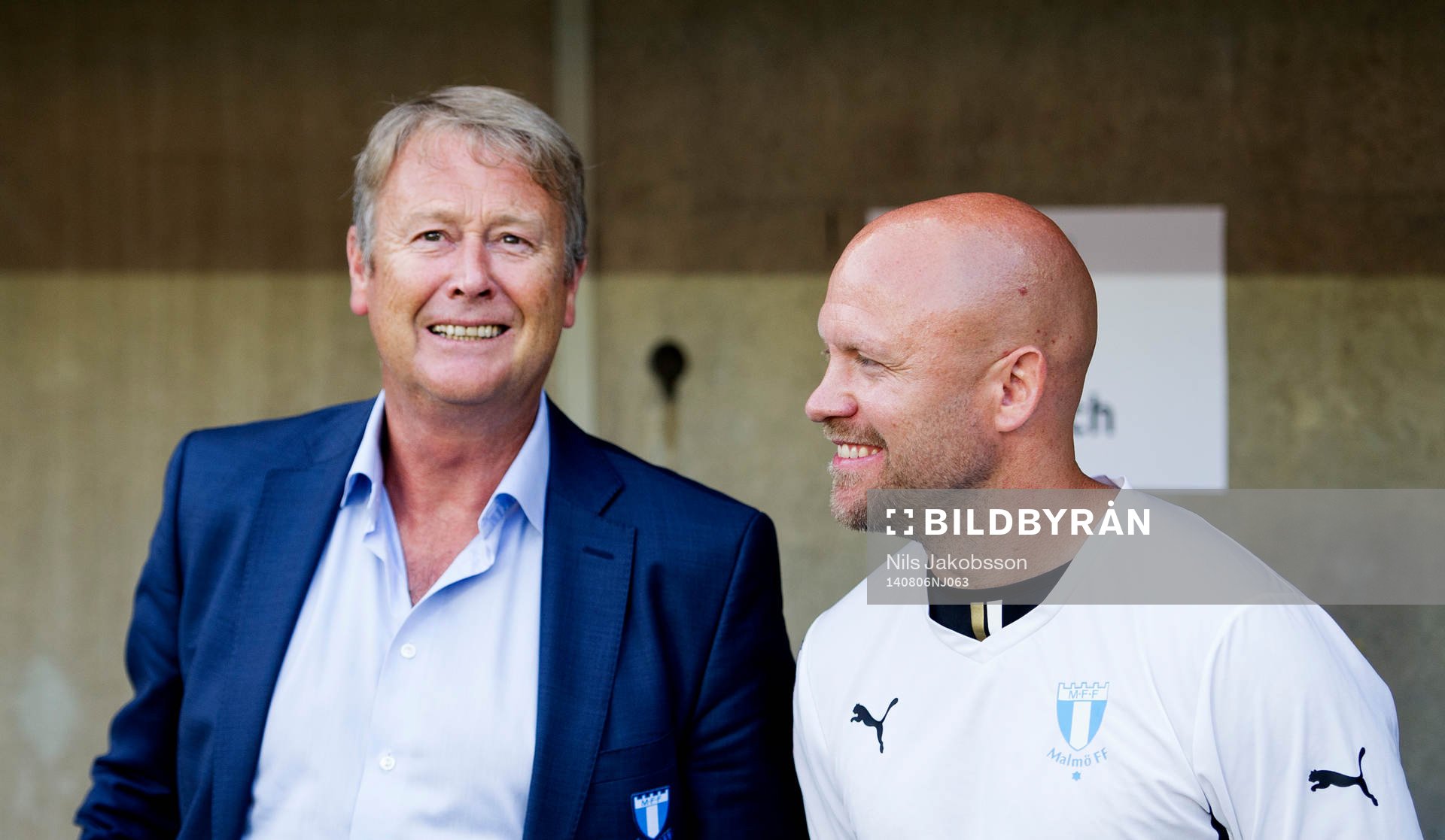 Malmö FFs tränare Åge Hareide och assisterande tränare