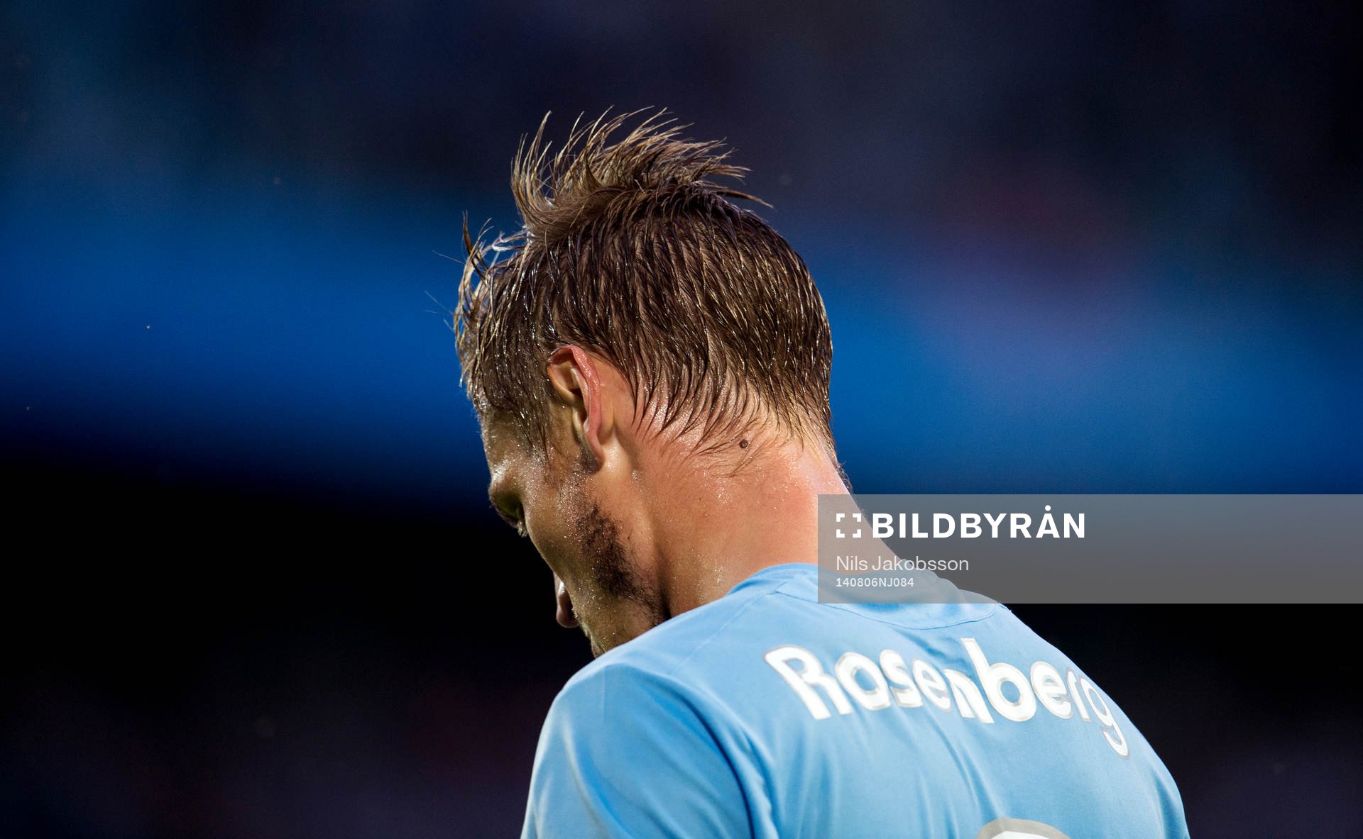 Malmö FFs Markus Rosenberg är svettig