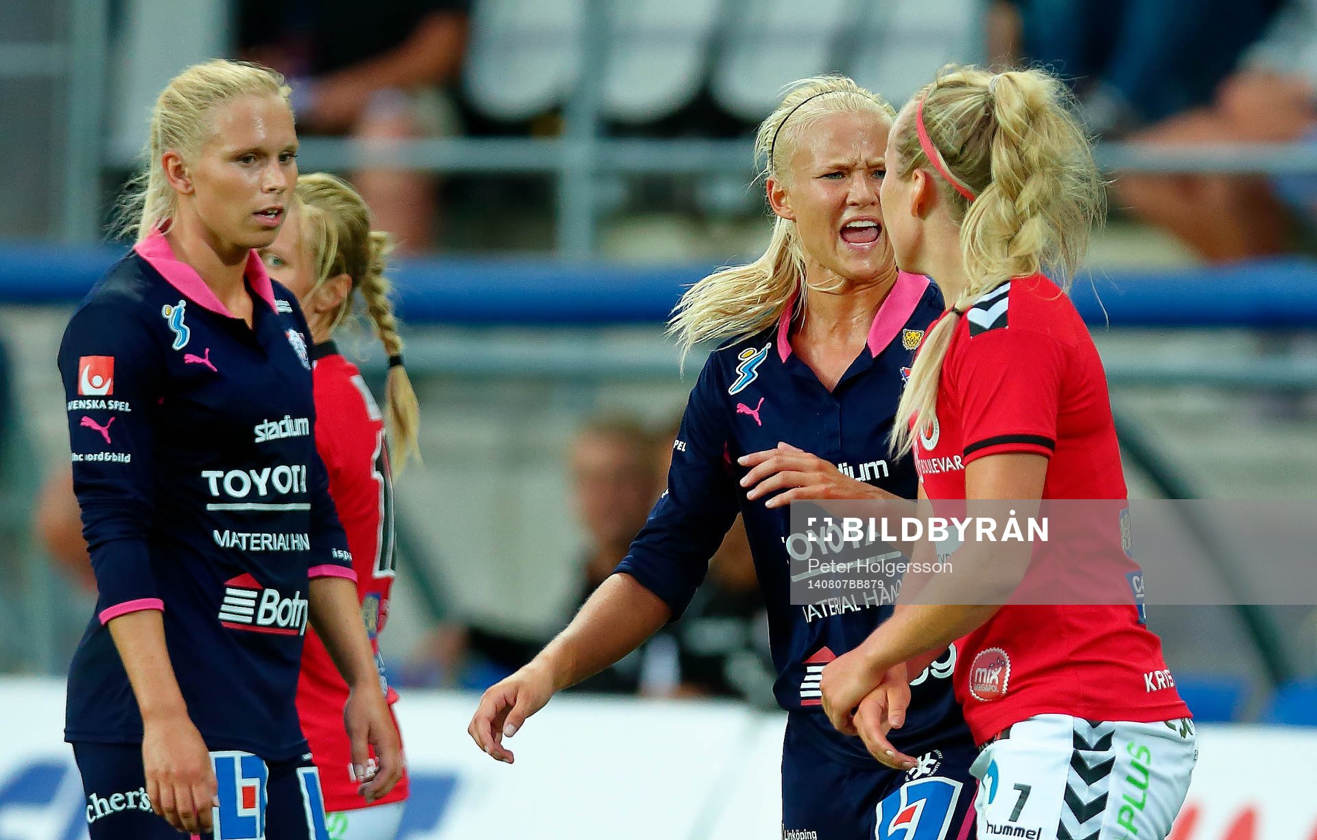 Linköpings Pernille Harder reagerar på Kristianstads