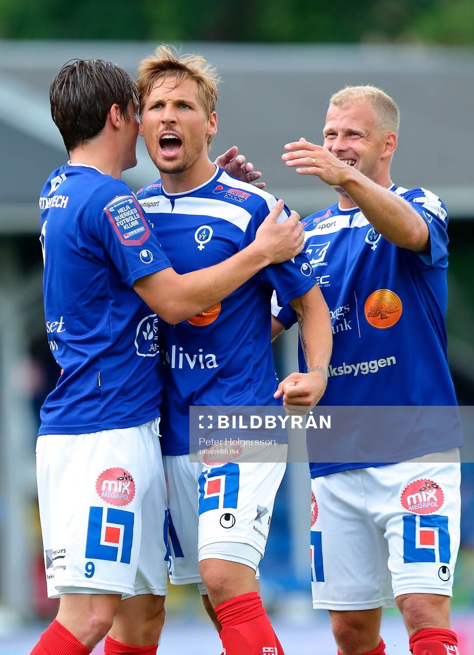 Åtvidabergs Victor Sköld, Martin Christensen och Kristian