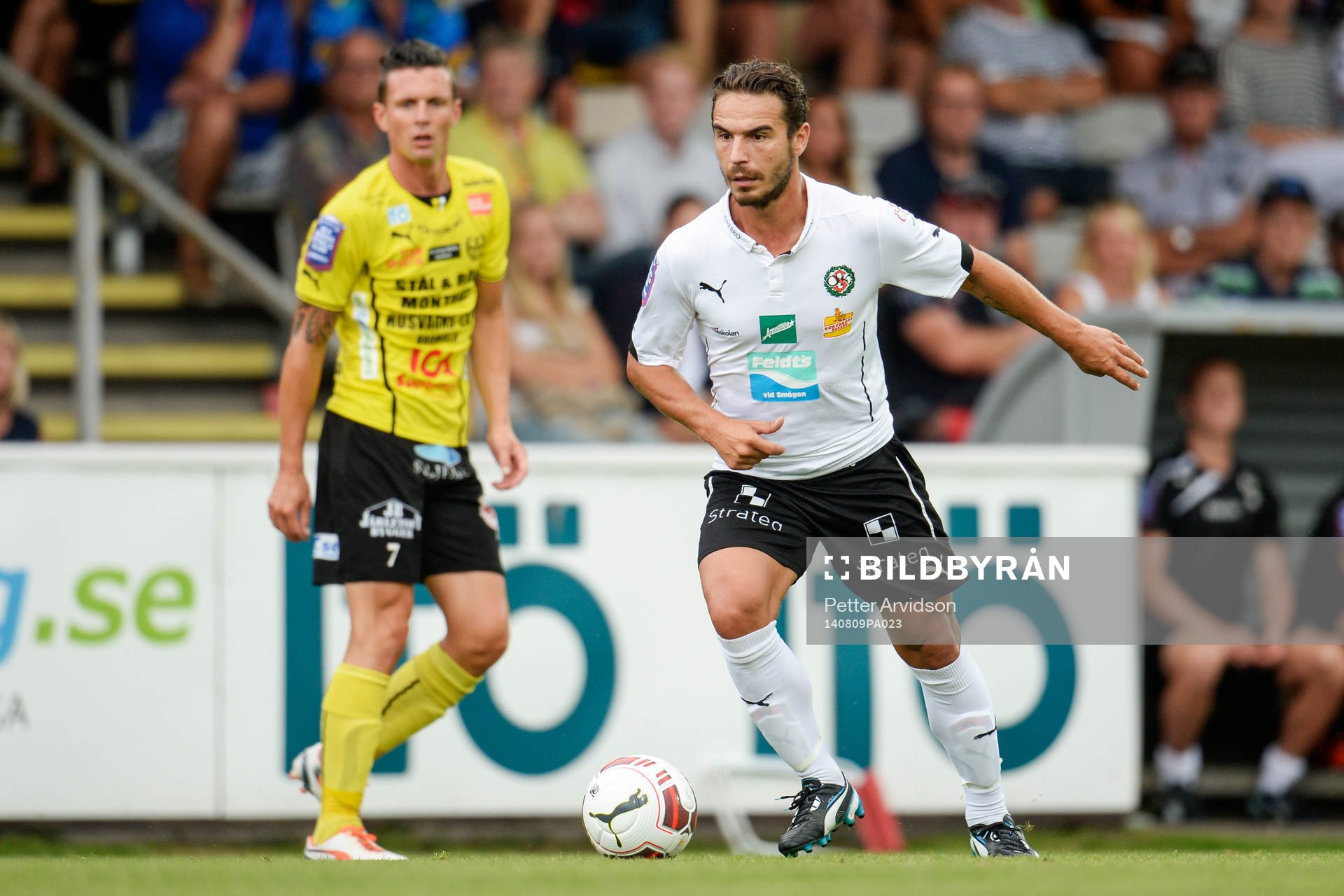 Örebros Nordin Gerzic och Mjällbys Kristian Haynes