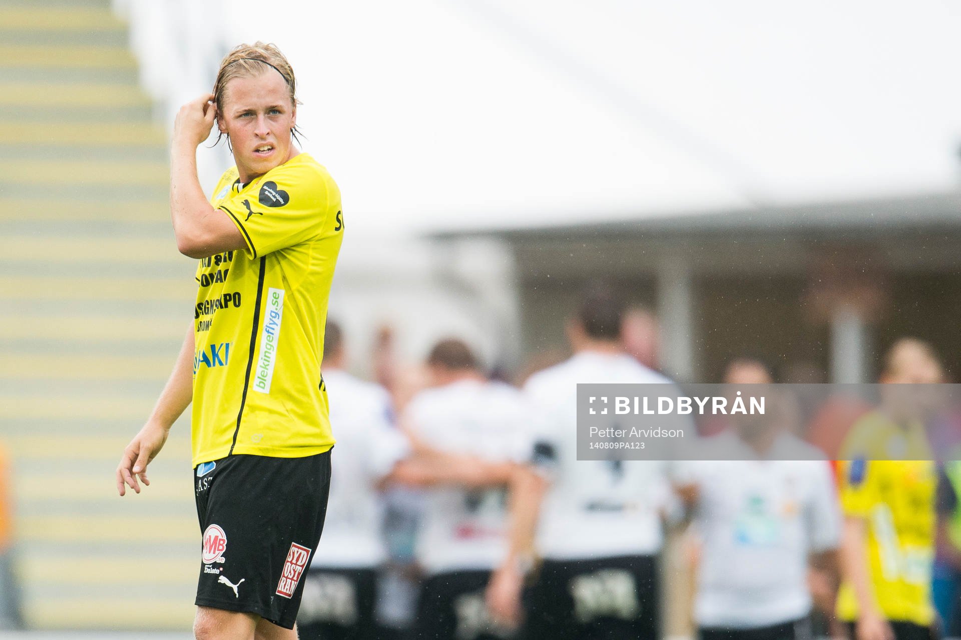 Mjällbys Robin Strömberg deppar
