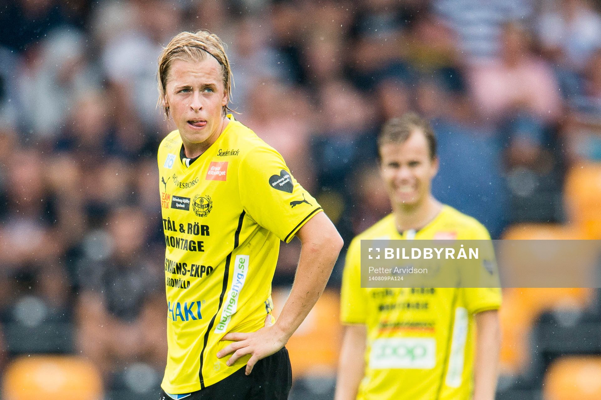 Mjällbys Robin Strömberg deppar
