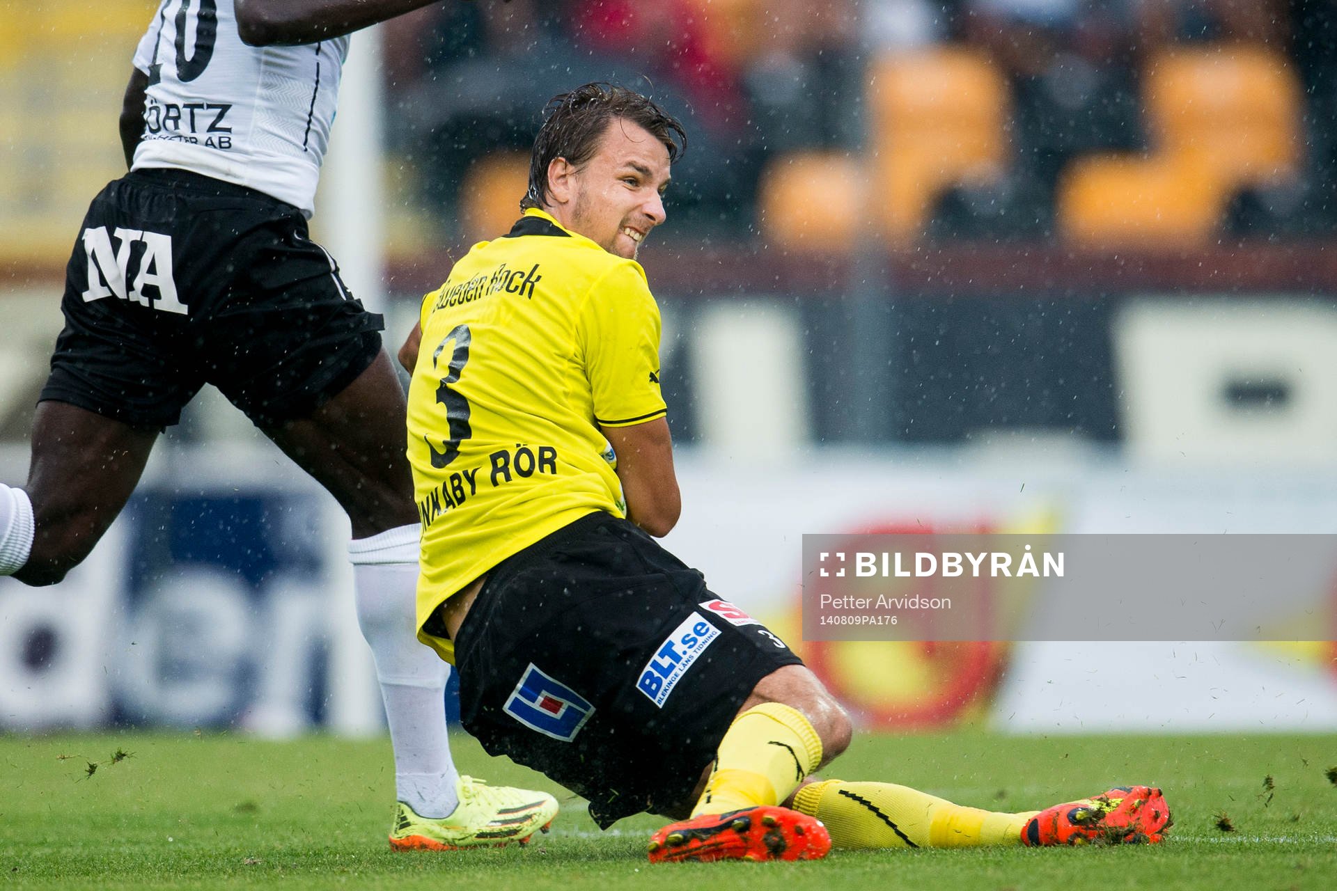 Mjällbys Jasmin Sudic under fotbollsmatchen i Allsvenskan mellan Mjällby och Örebro den 9 augusti 2014 i Mjällby.