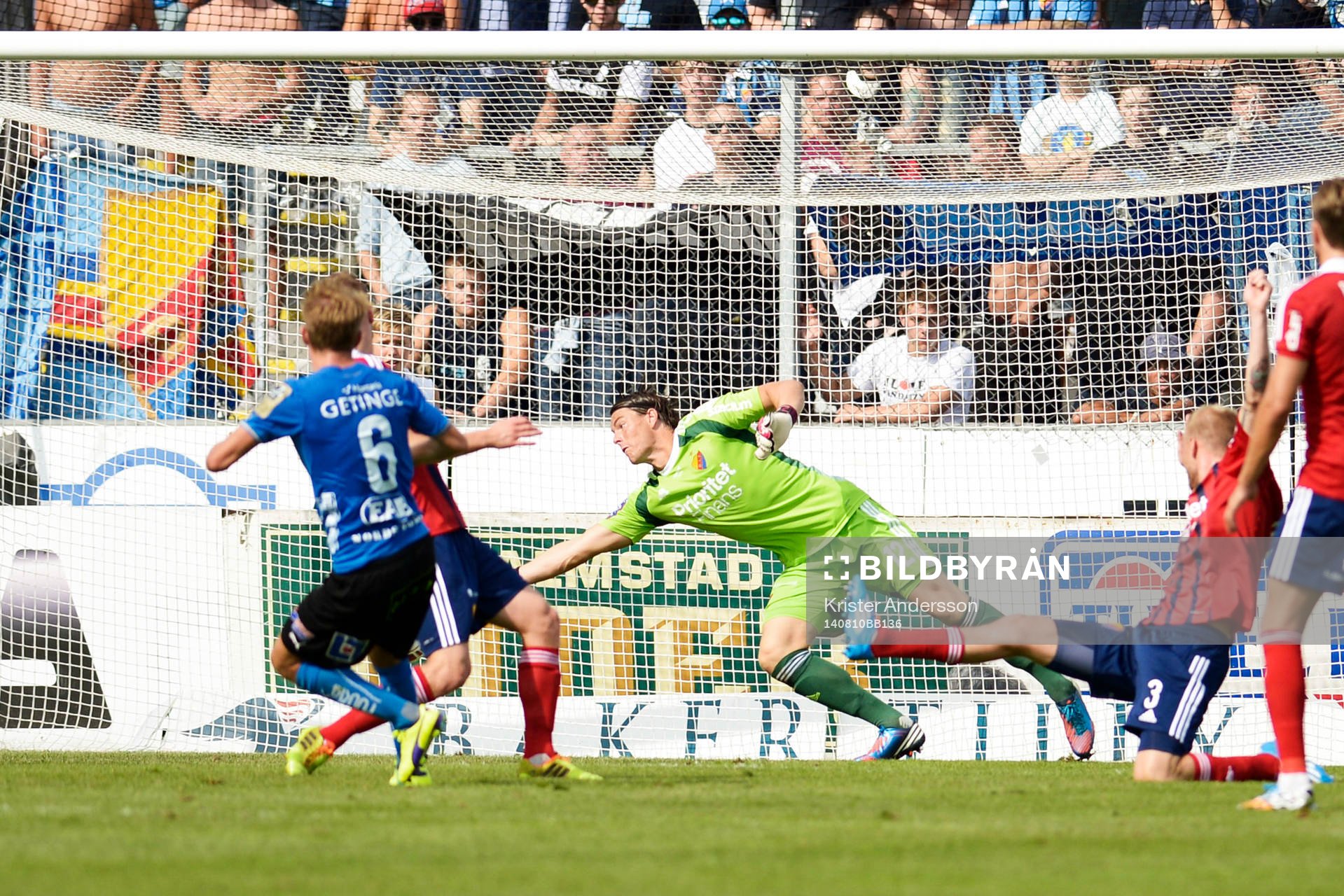 Halmstads Johan Blomberg gör 1-0