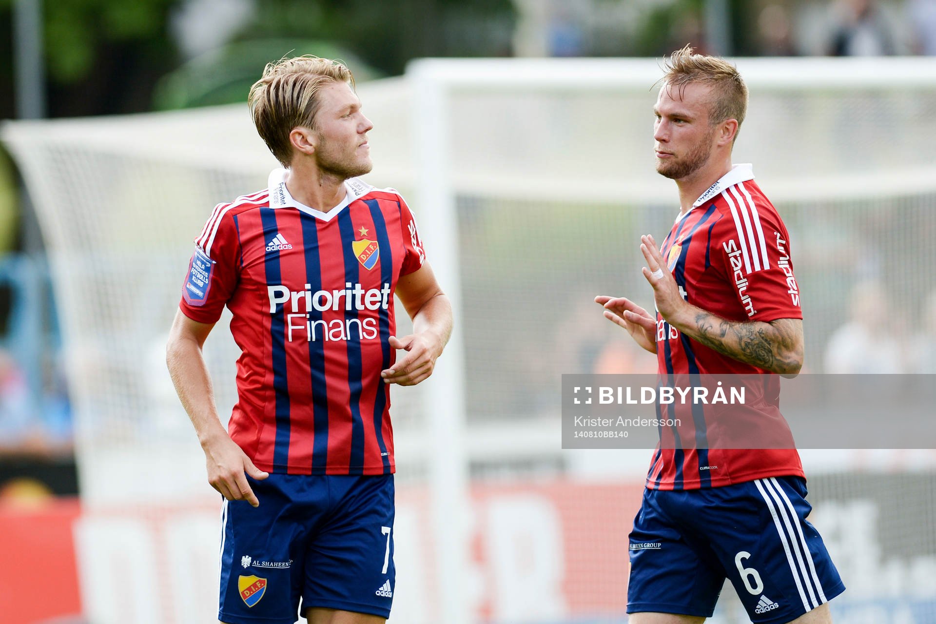 Djurgårdens Martin Broberg jublar