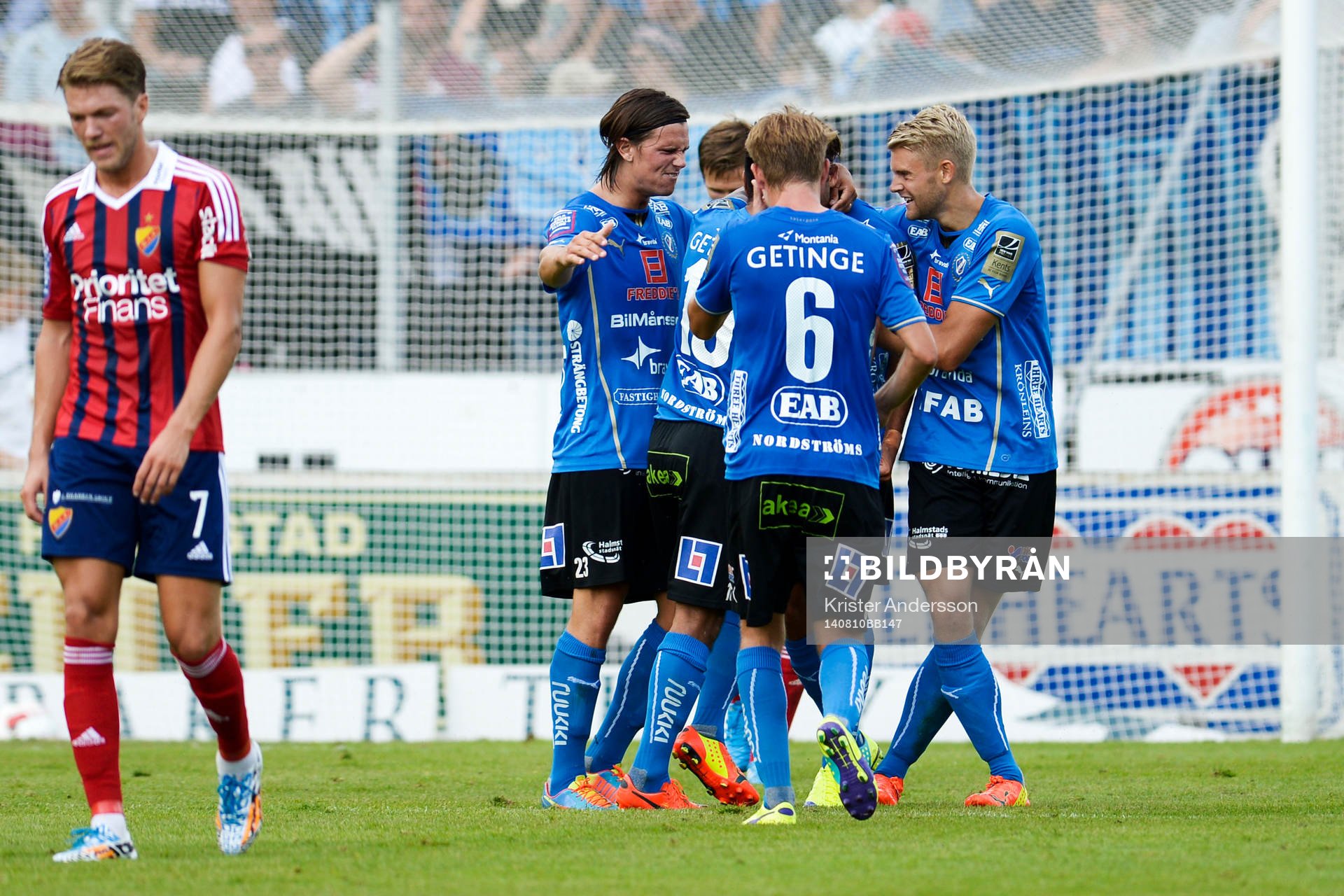 Halmstads Kristinn Steindorsson jublar