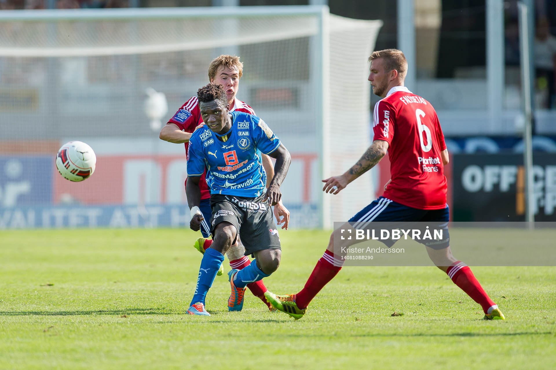 under fotbollsmatchen i Allsvenskan mellan Halmstad och
