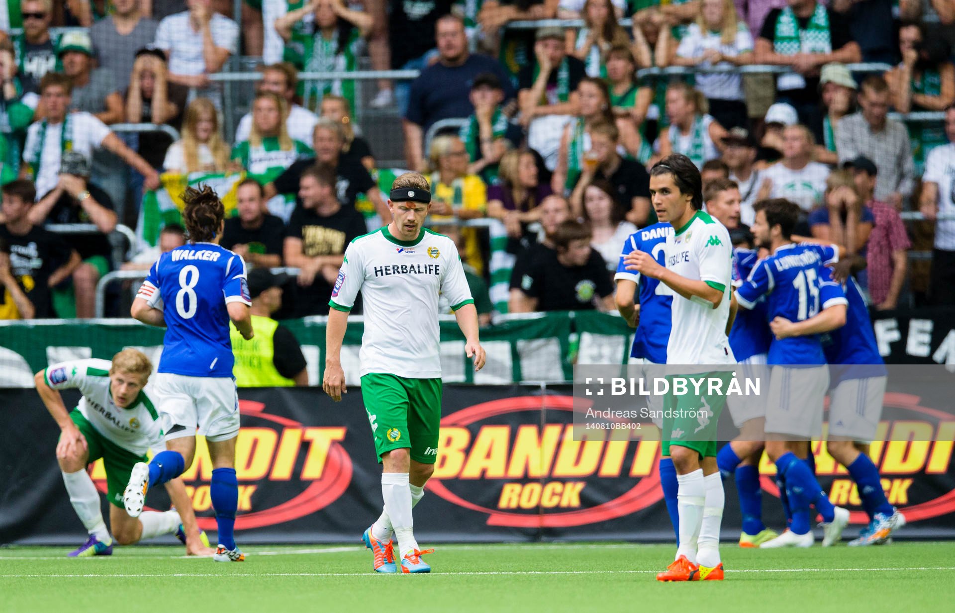 Hammarbys Thomas Guldborg Christensen (v) och Lars Fuhre