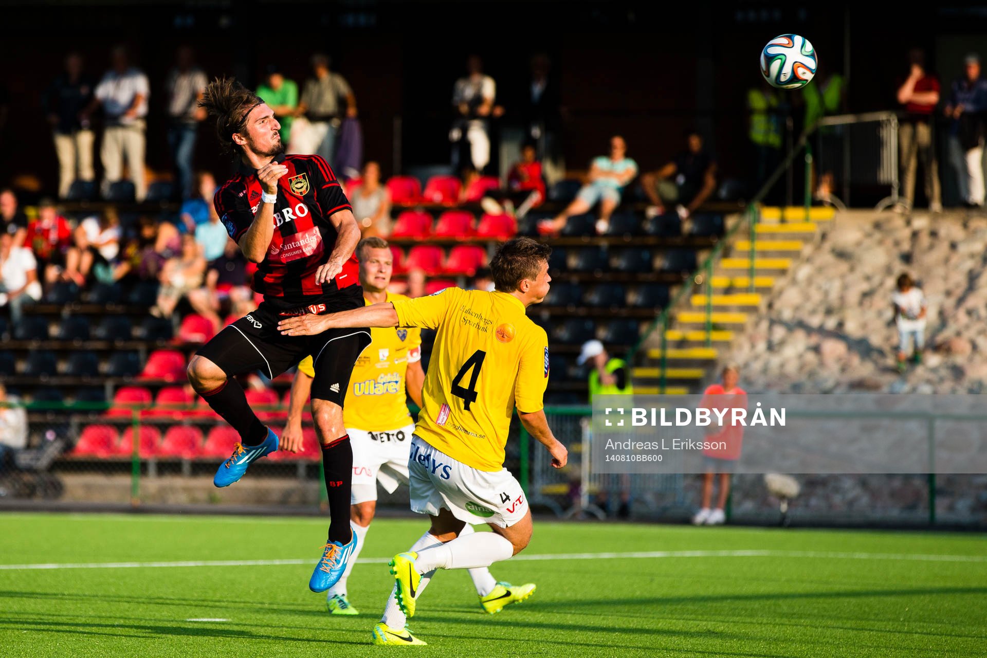 Brommapojkarnas Dardan Rexhepi med en nick