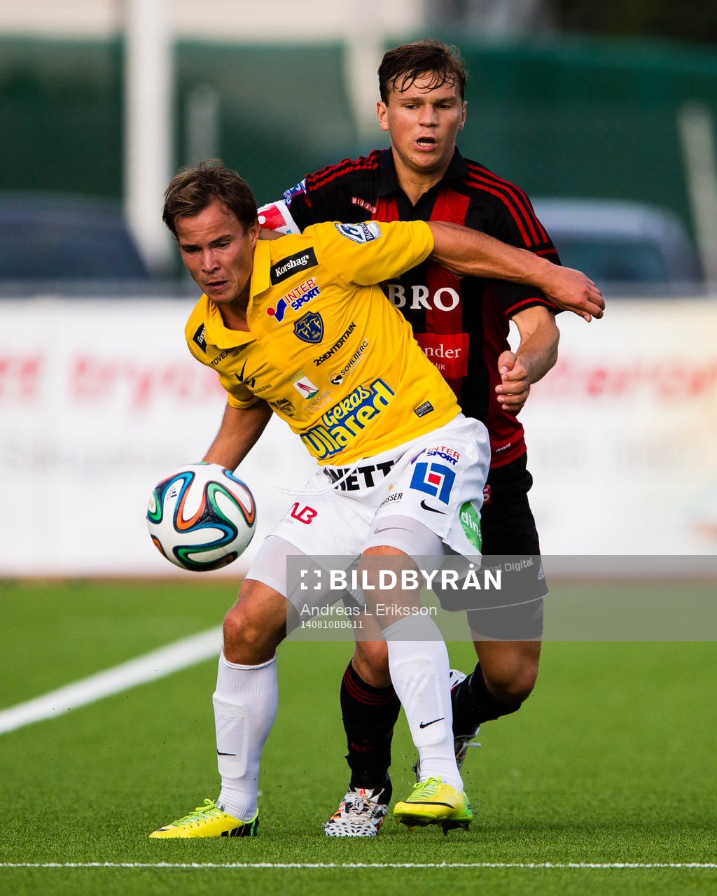 Falkenbergs Anton Wede och Brommapojkarnas Jesper Karlström