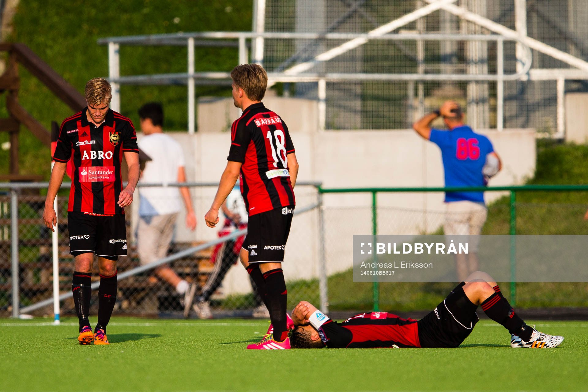 Brommapojkarnas Martin Falkeborn, Jacob Une Larsson och