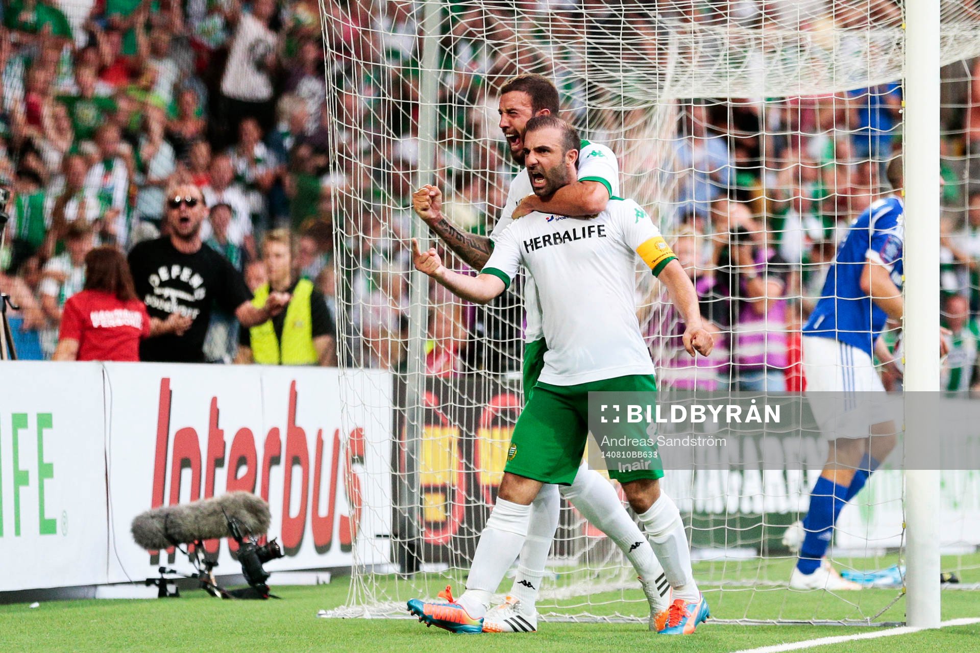 Hammarbys Kennedy Bakircioglu och Andreas Haddad jublar