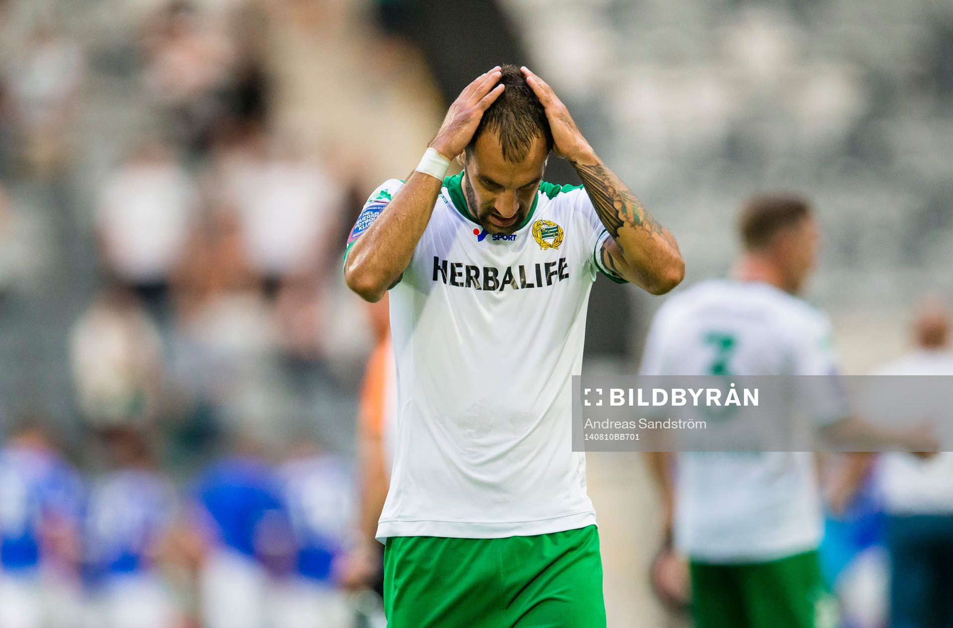 Hammarbys Marko Mihajlovic ser deppig ut