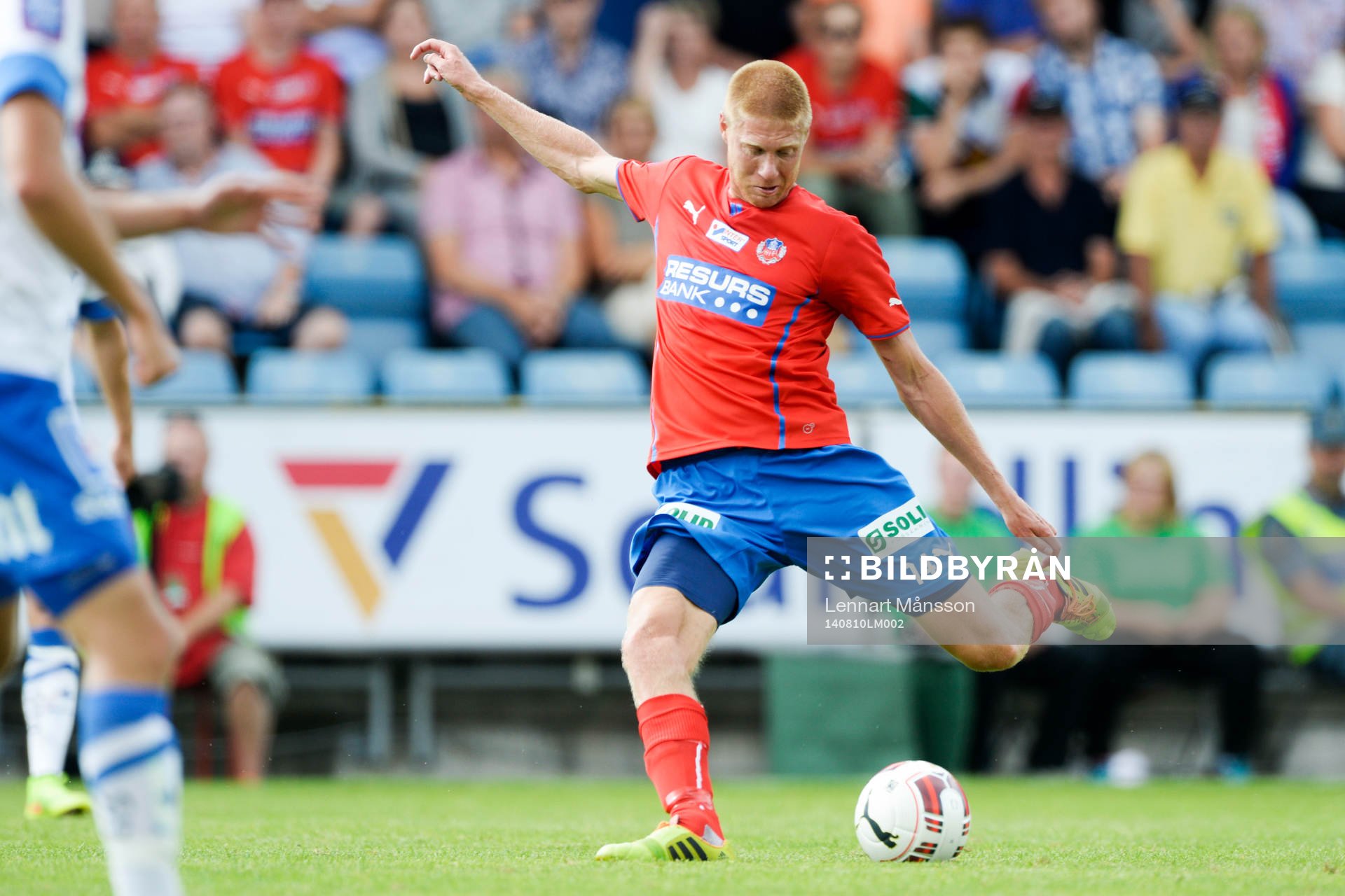 Helsingborgs Markus Holgersson i matchen i allsvenskan