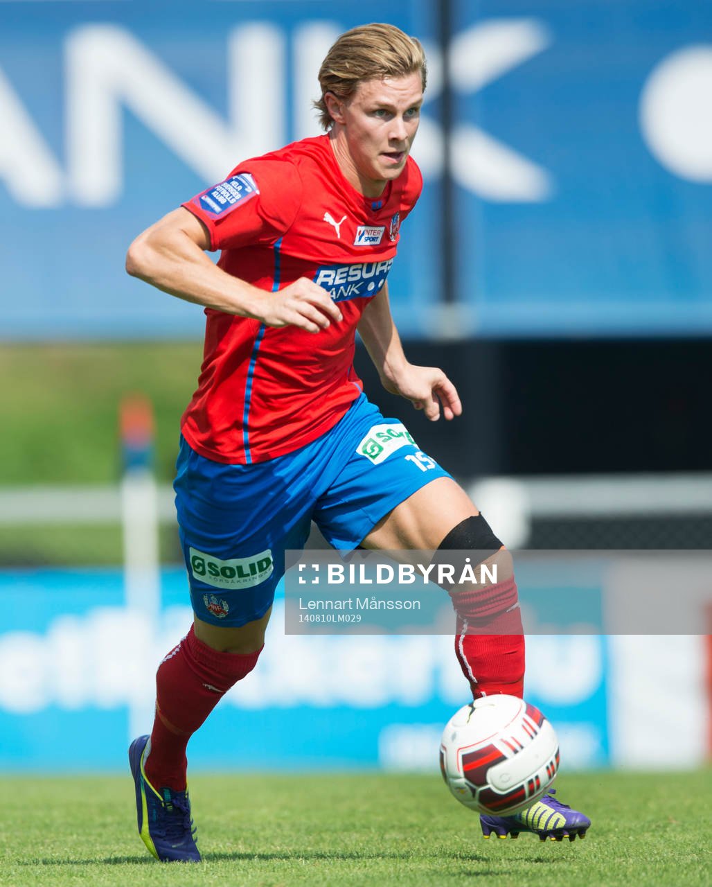 Helsingborgs Emil Krafth i matchen i allsvenskan mellan