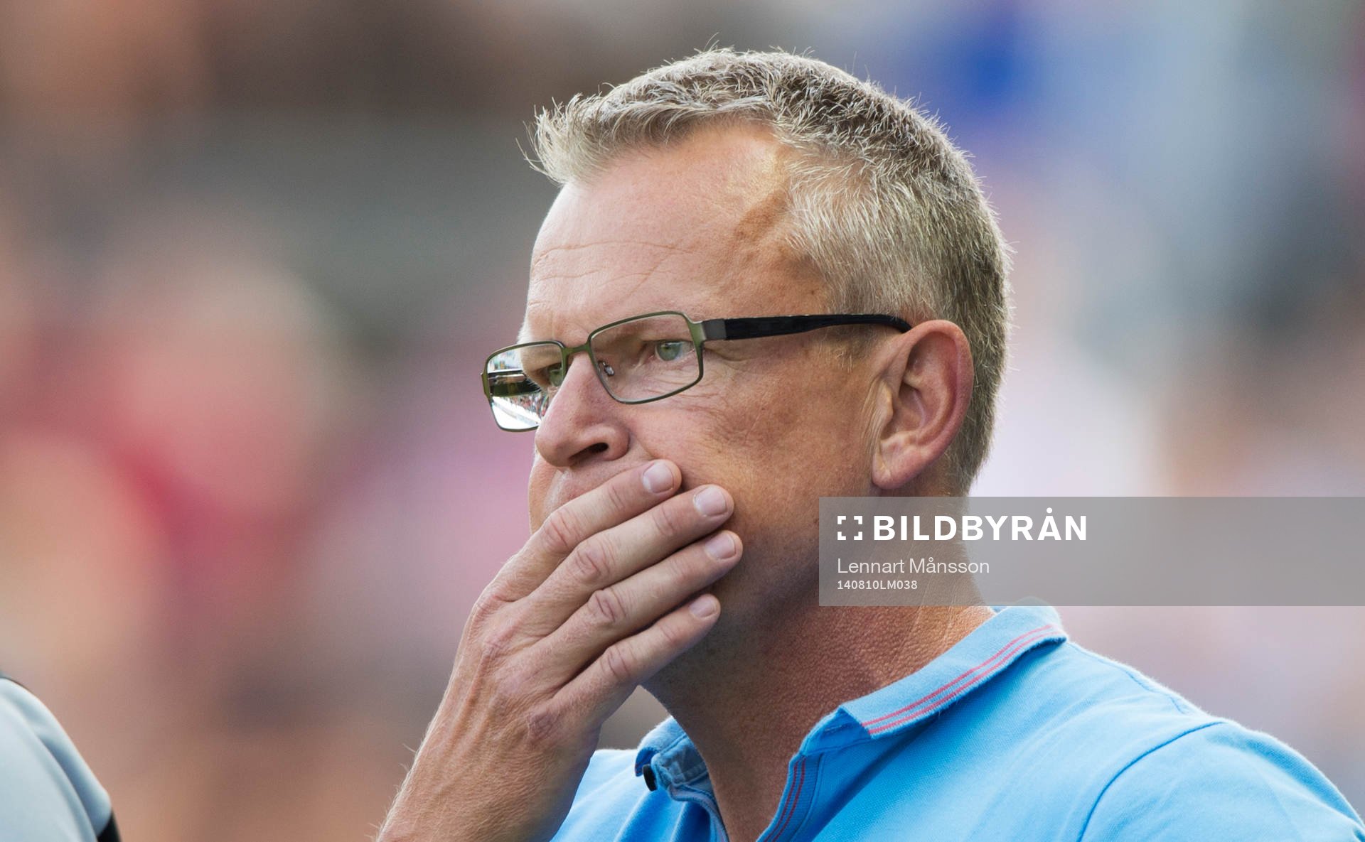 Norrköpings tränare Jan Andersson i matchen i allsvenskan