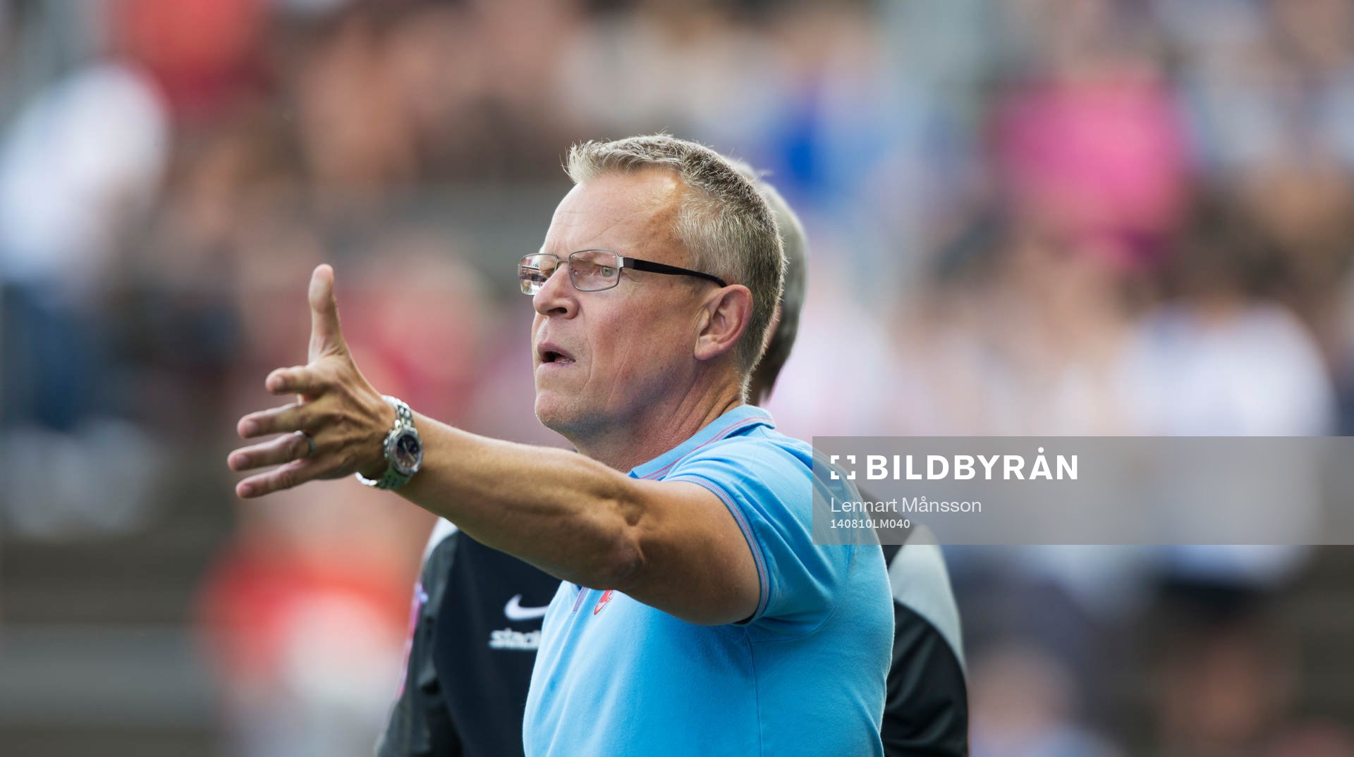 Norrköpings tränare Jan Andersson i matchen i allsvenskan