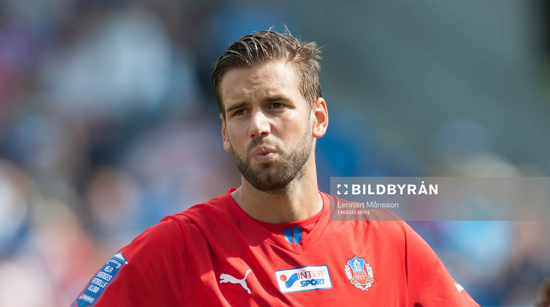 Helsingborgs Mikael Dahlberg i matchen i allsvenskan mellan