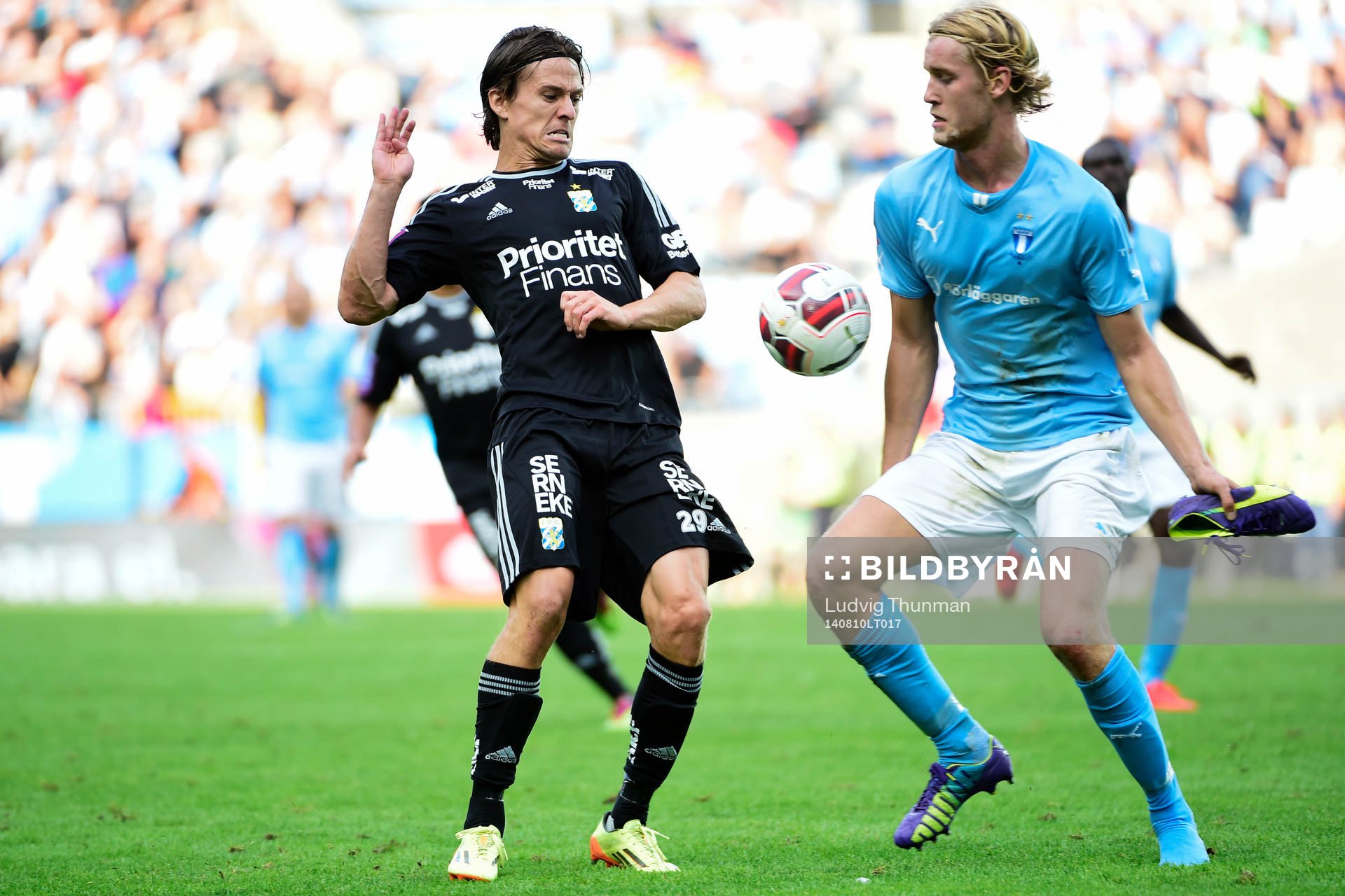 Malmö FFs Filip Helander och IFK Göteborgs Lasse Vibe