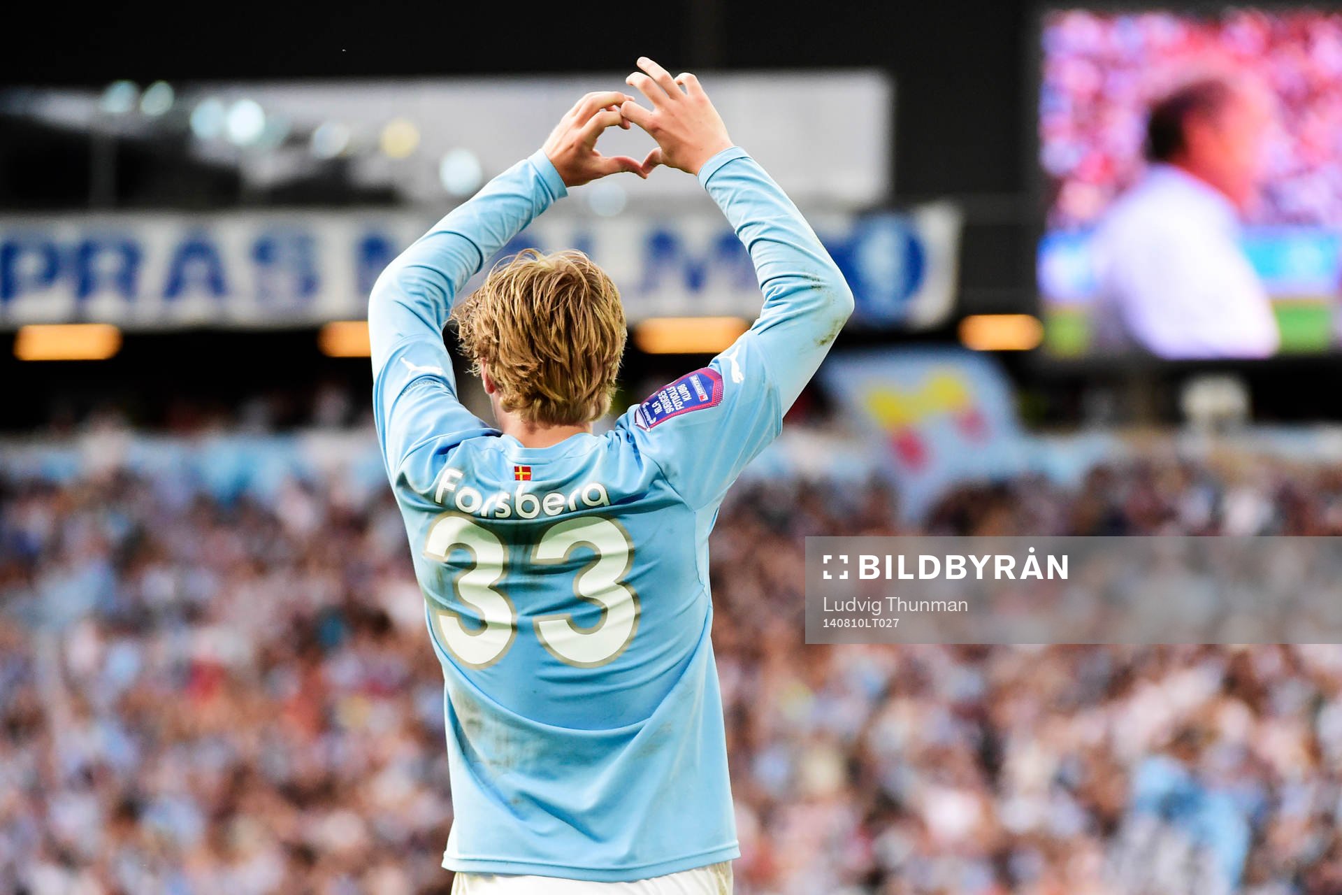 Malmö FFs Emil Forsberg jublar