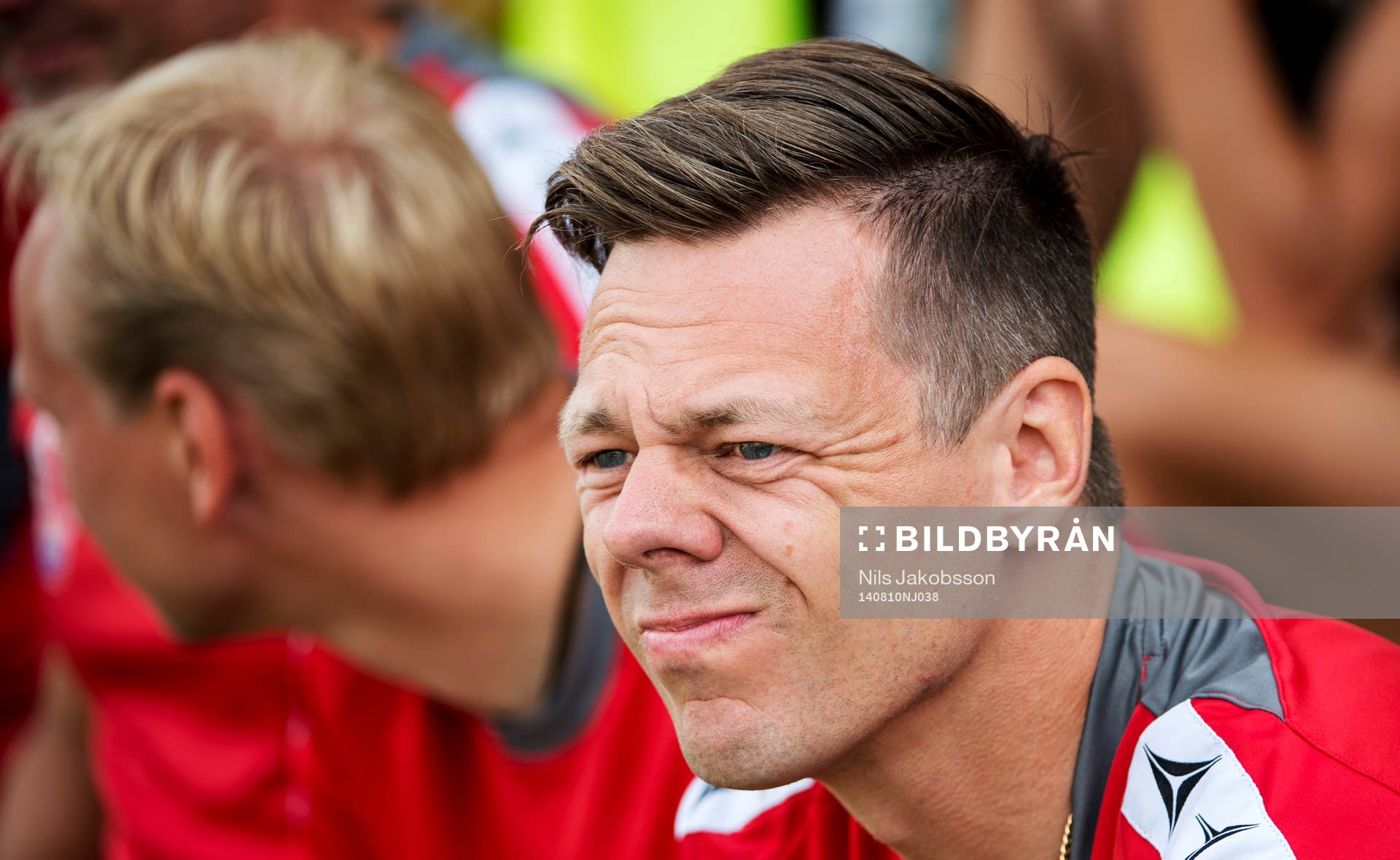 Rosengårds tränare Markus Tilly under den damallsvenska fotbollsmatchen mellan FC Rosengård FF och Jitex den 10 augusti 2014 i Malmö.