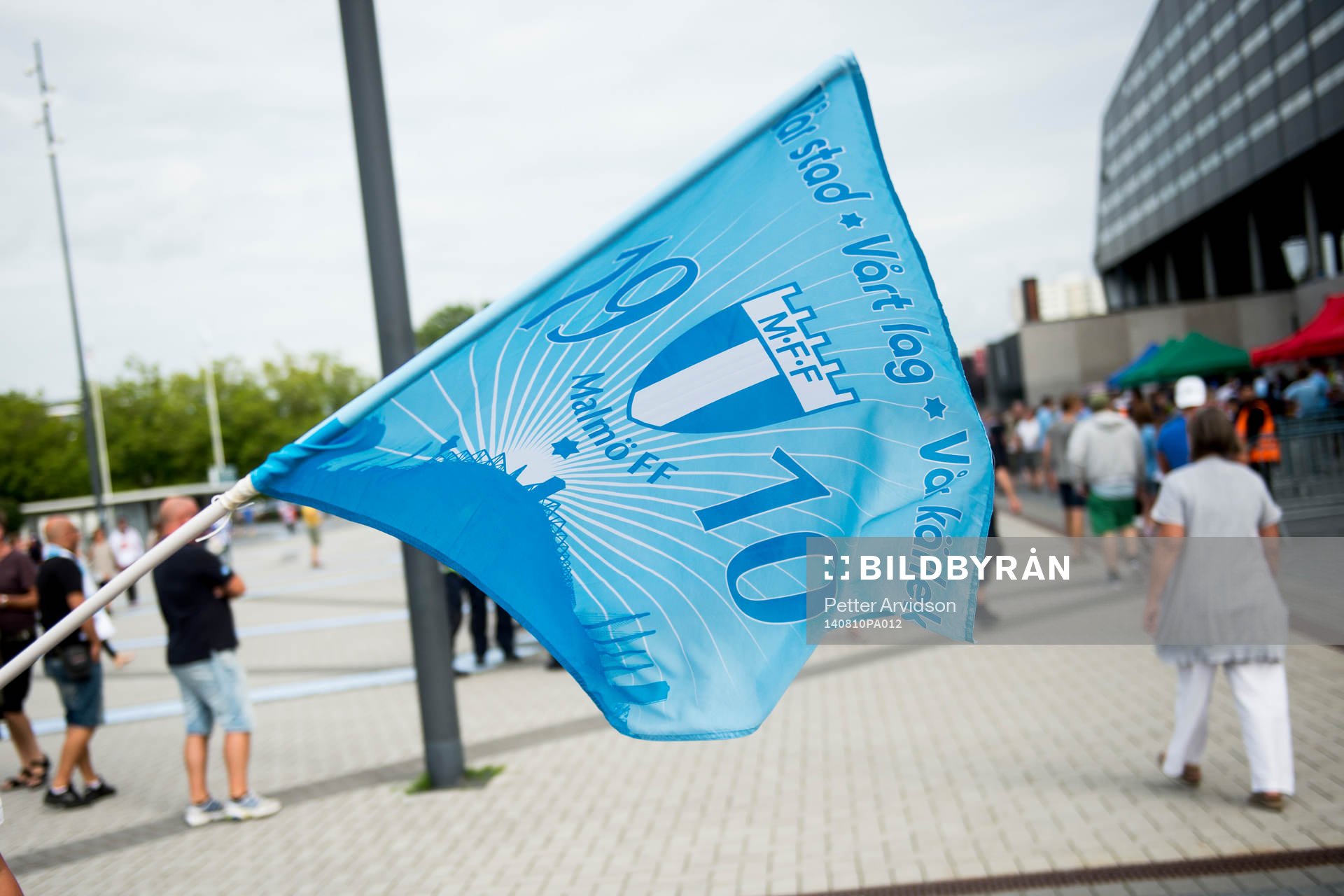 En Malmö FF flagga