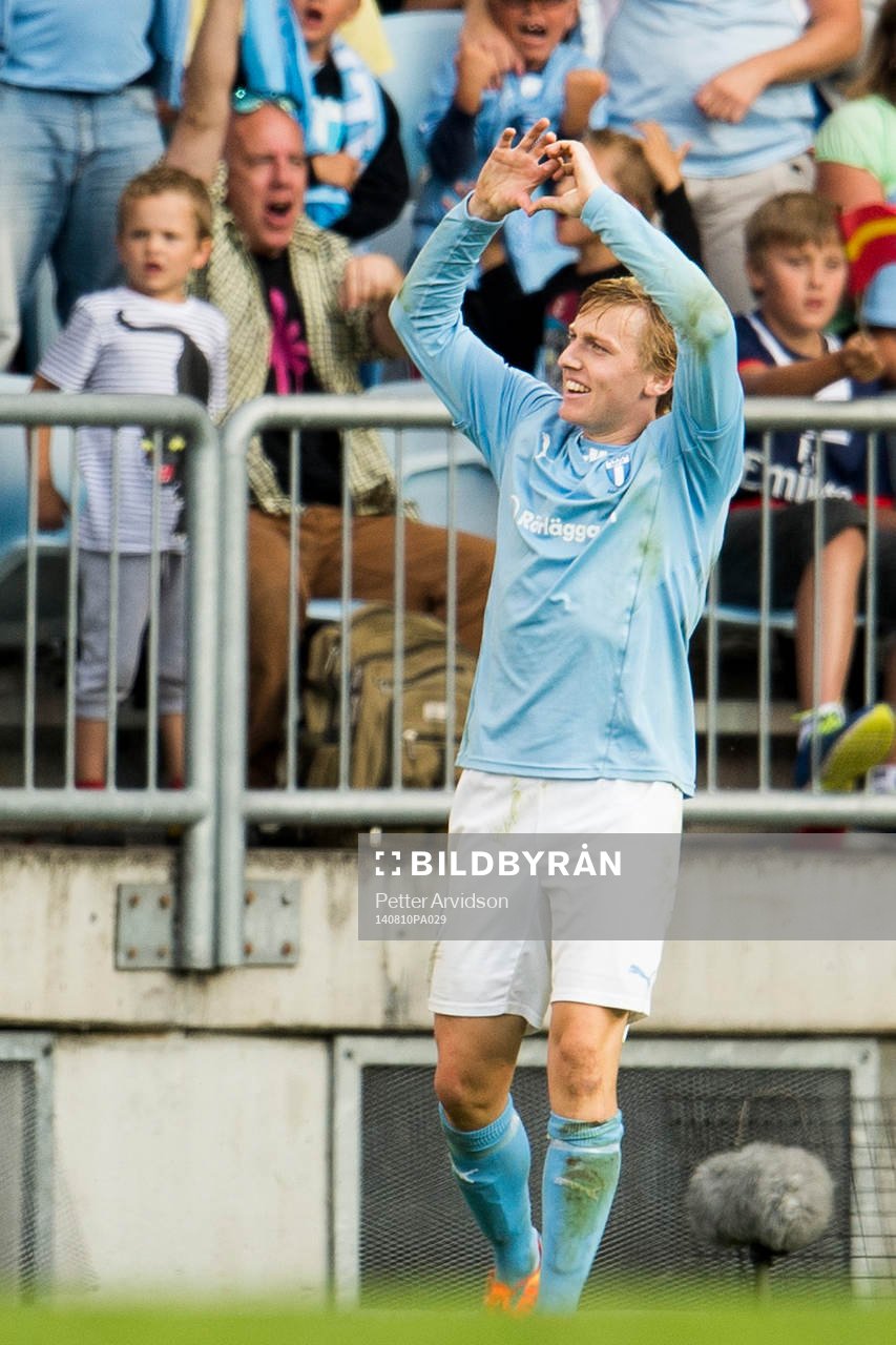 Malmö FFs Emil Forsberg jublar