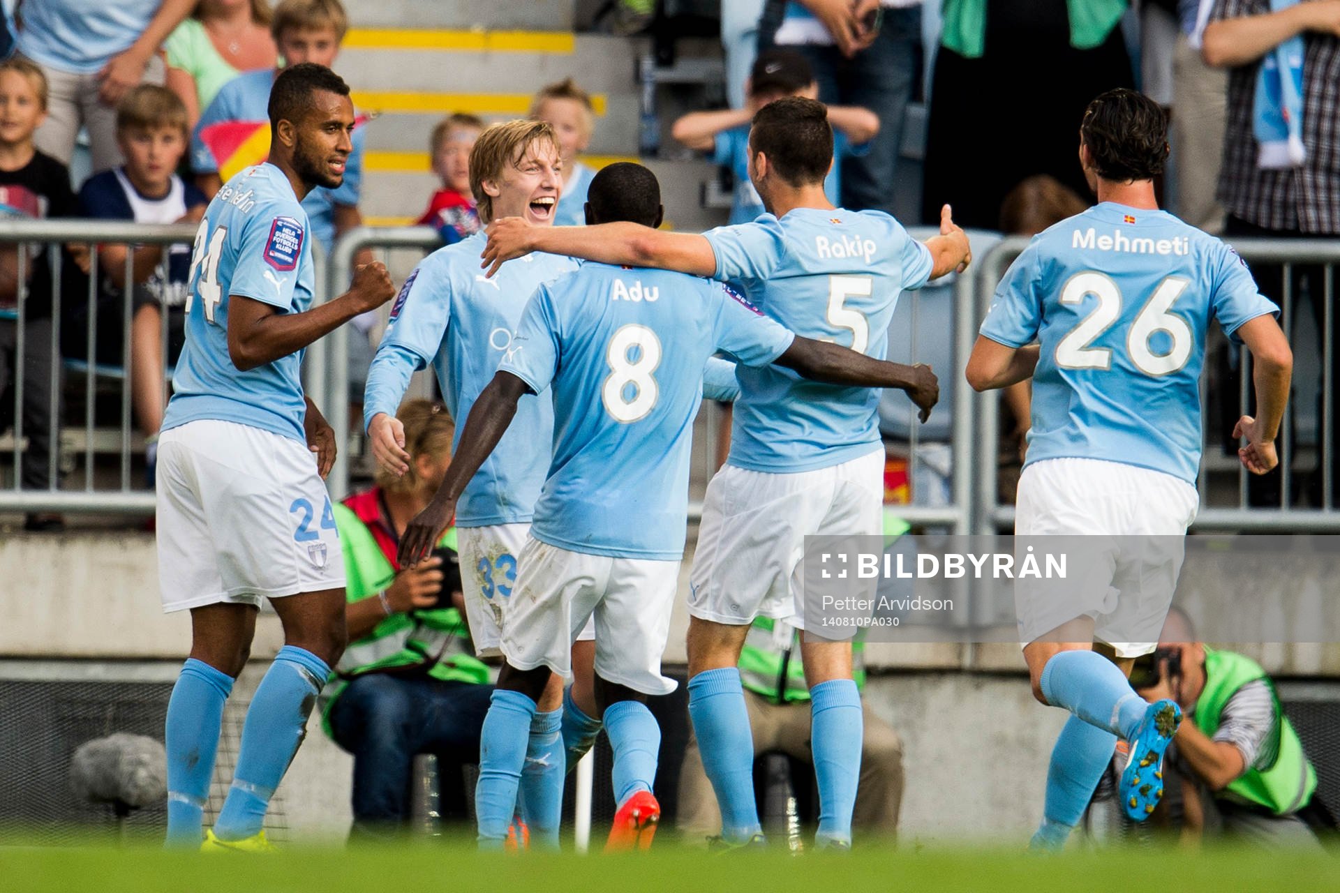 Malmö FFs spelare jublar