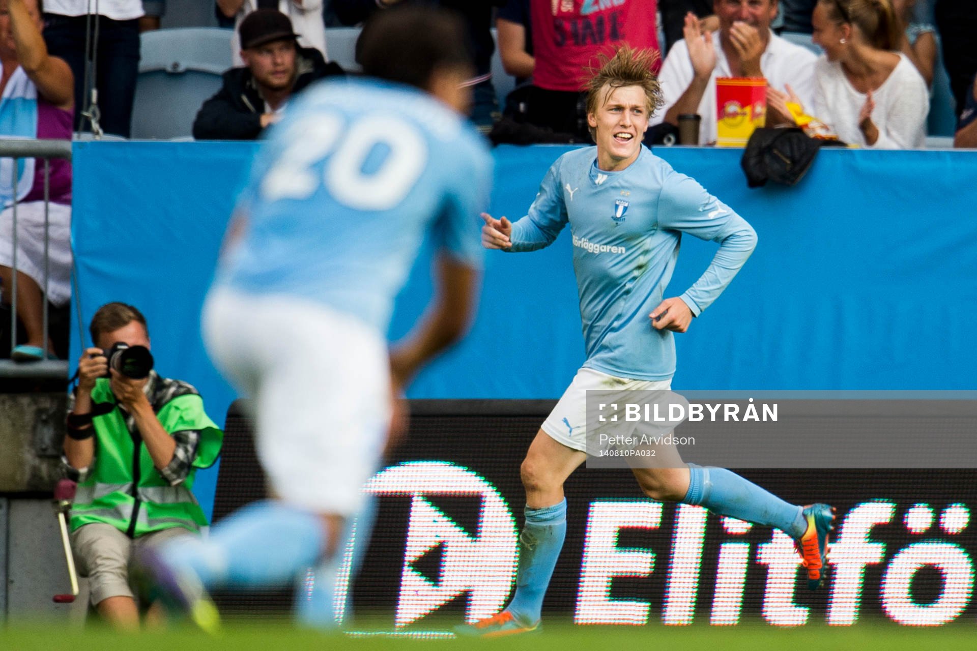 Malmö FFs Emil Forsberg jublar