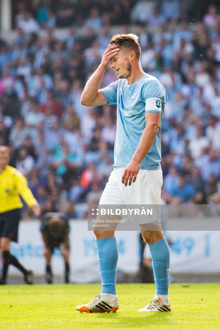 Malmö FFs Markus Rosenberg deppar