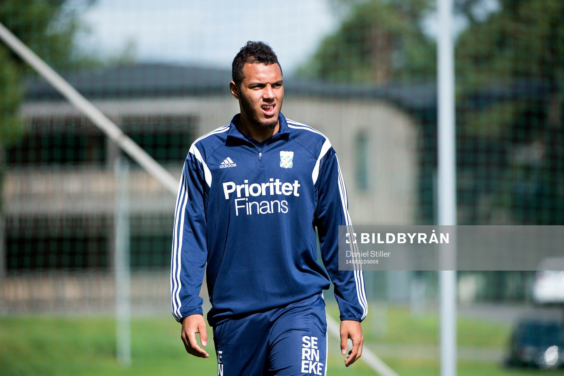 Nyförvärvet Kenneth Zohore tränar med IFK Göteborg den 11 april 2014 i Göteborg.
