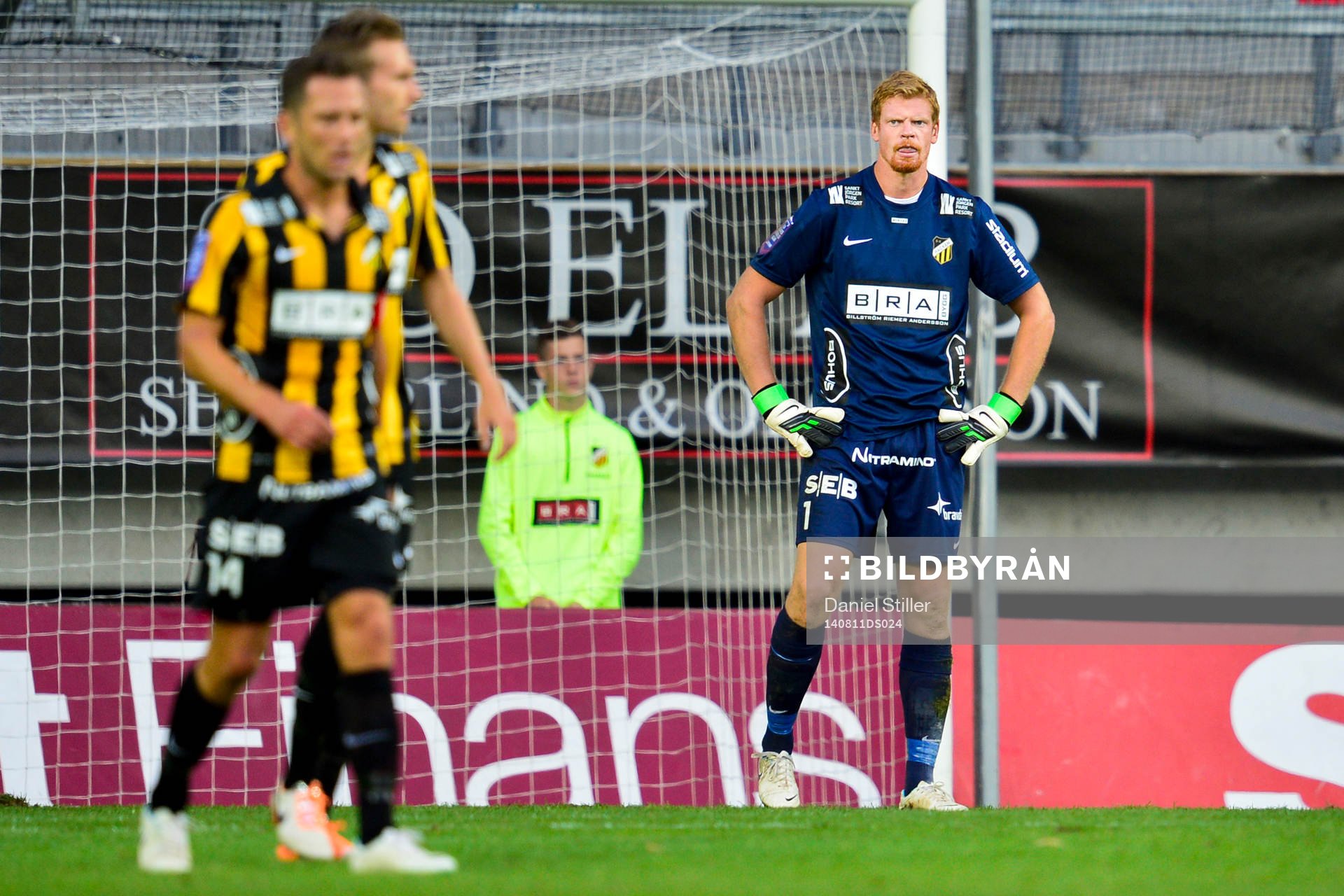 Häckens målvakt Christoffer Källqvist deppar
