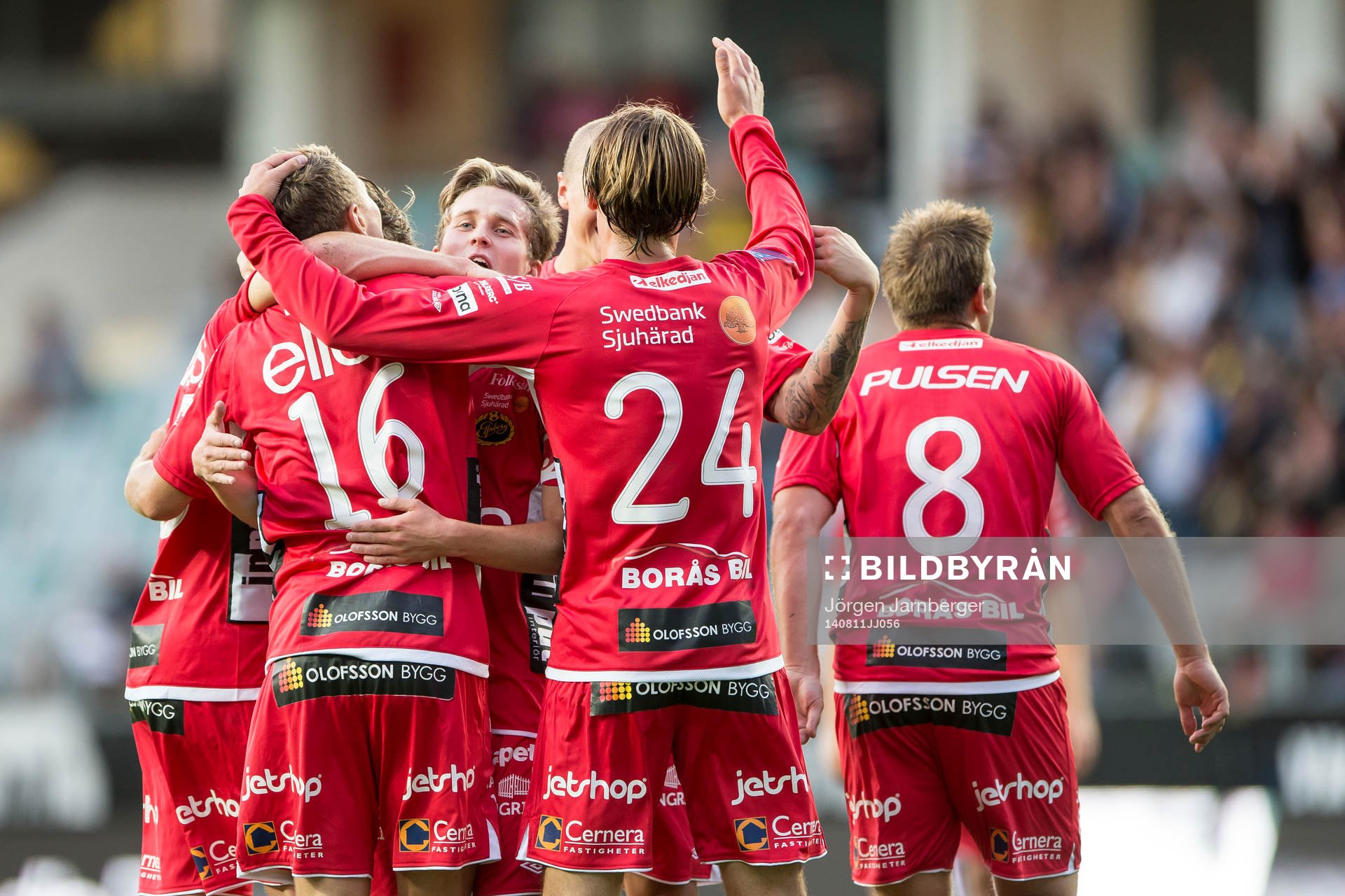 Elfsborgs spelarna jublar