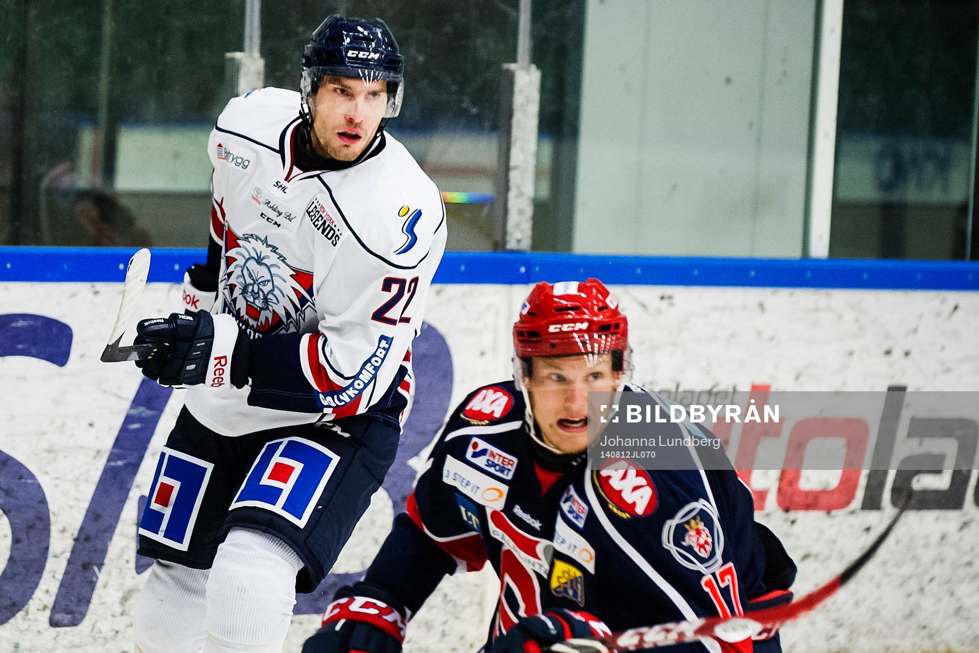 Linköpings Mattias Sjögren och  Södertäljes Jonas