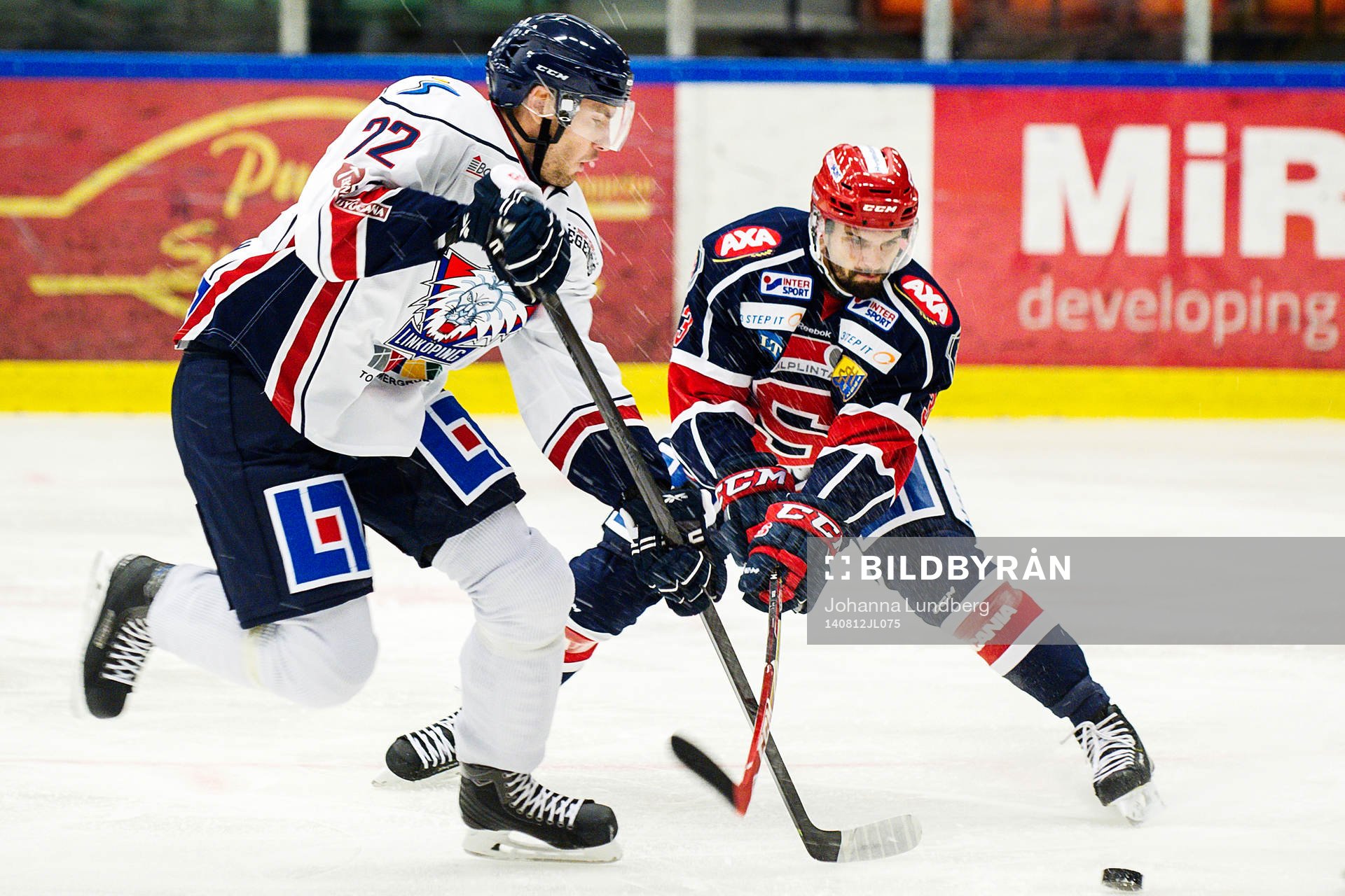 Linköpings Mattias Sjögren och  Södertäljes Mattias Beck