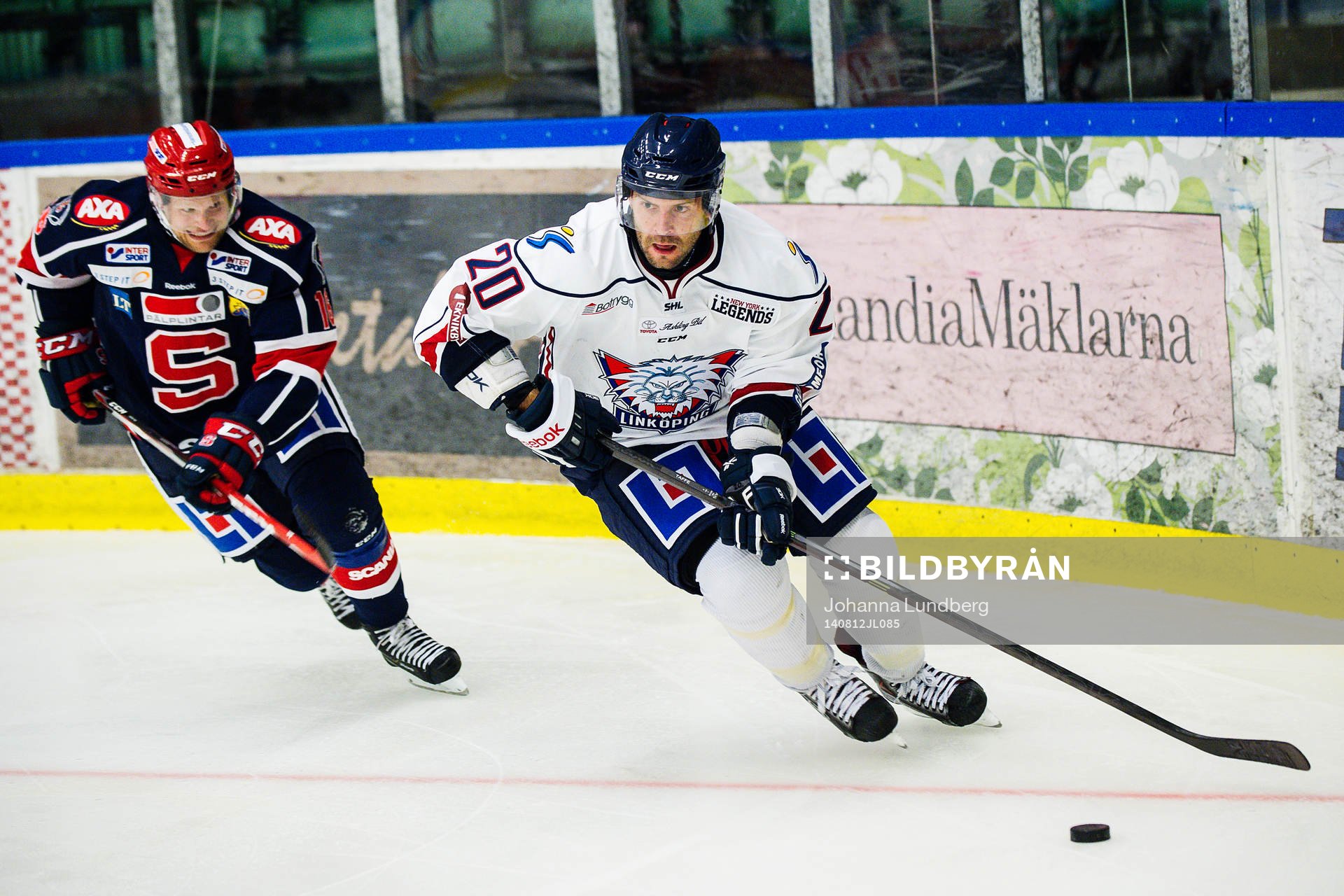 Södertäljes Alexander Larsson och Linköpings Jeff Taffe